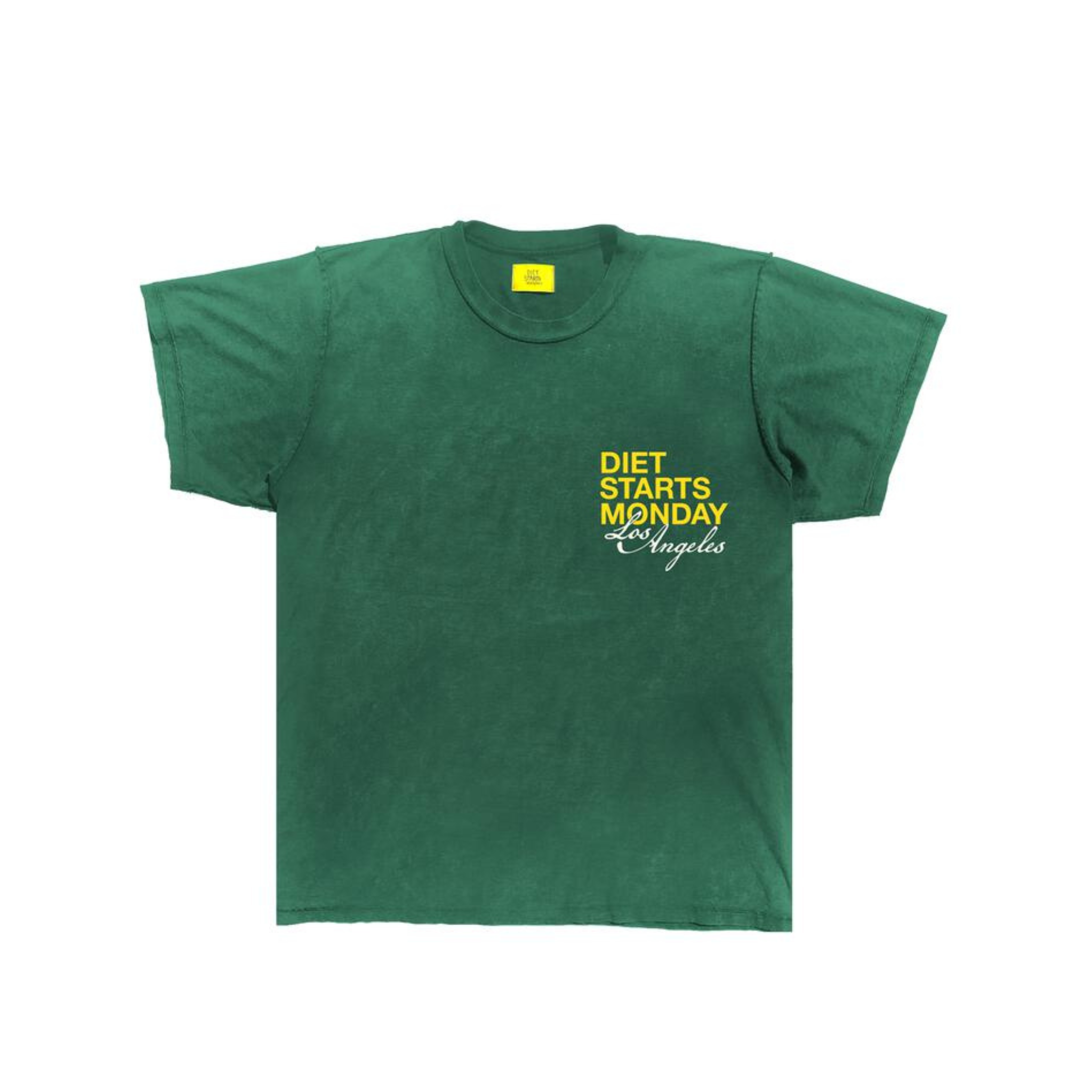 Diet Starts Monday "LA" Tee (Green/Yellow) - Diet Starts Monday