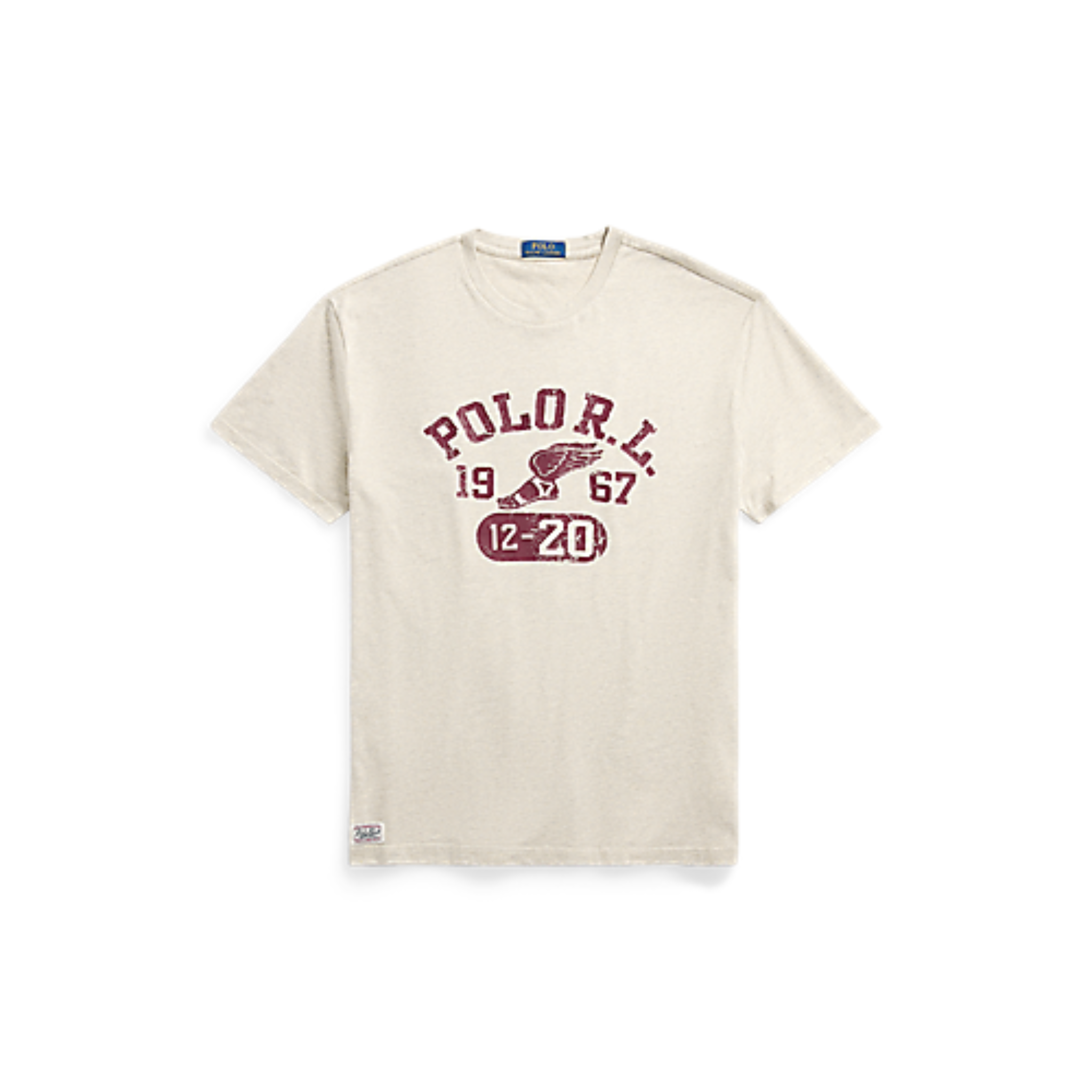 Polo Ralph Lauren Jersey Graphic T-Shirt (Vintage Heather Grey) - Polo Ralph Lauren