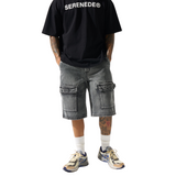 Serenede "Cave" Denim Shorts (Grey) - Serenede
