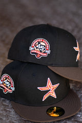 New Era Houston Astros 45th Anniversary Pink UV (Black/Walnut) 59Fifty Fitted - New Era