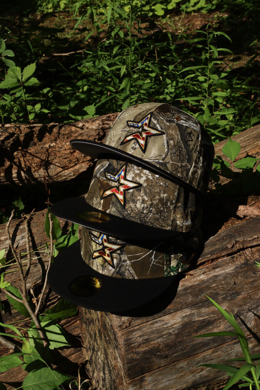 New Era Houston Astros 2005 World Series Side Patch Grey UV 59Fifty Fitted (Realtree Camo/Black)