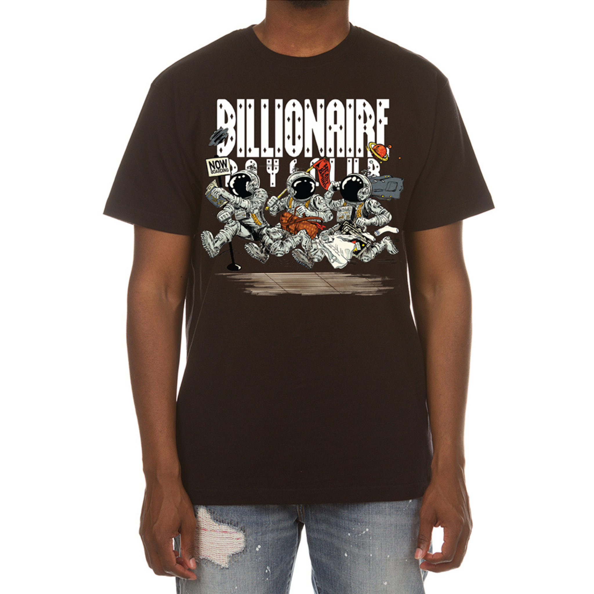 Billionaire Boys Club "Now Boarding" SS Tee (Black) - Billionaire Boys Club