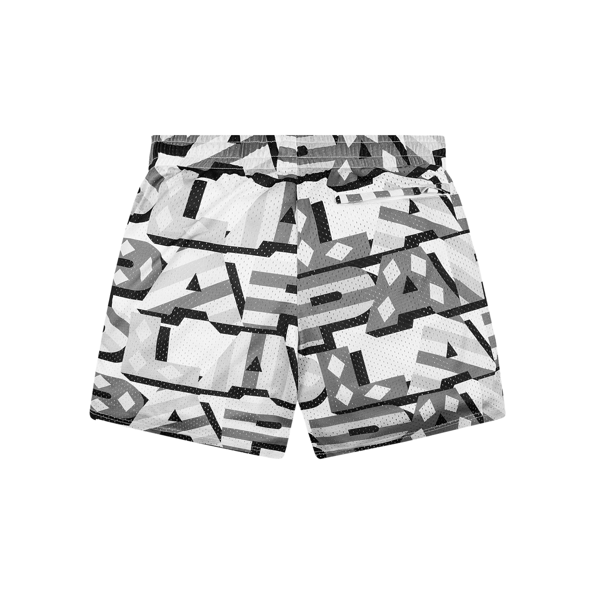 Paper Planes Diamond and Stripes Mesh Short (Grey) - Paper Plane