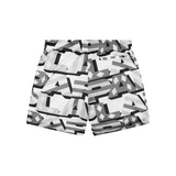 Paper Planes Diamond and Stripes Mesh Short (Grey) - Paper Plane