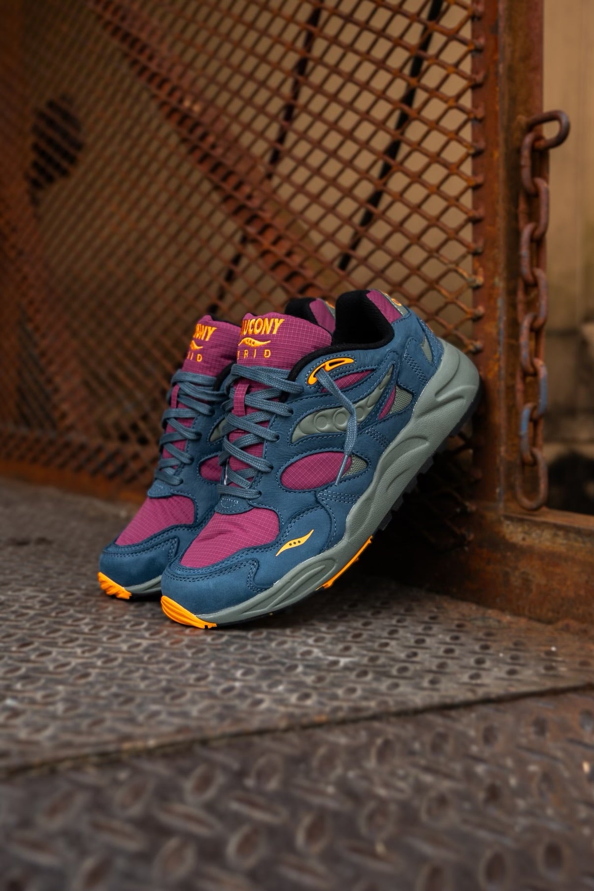 Mens Saucony Grid Shadow 2 Premium (Purple/Blue) - Saucony