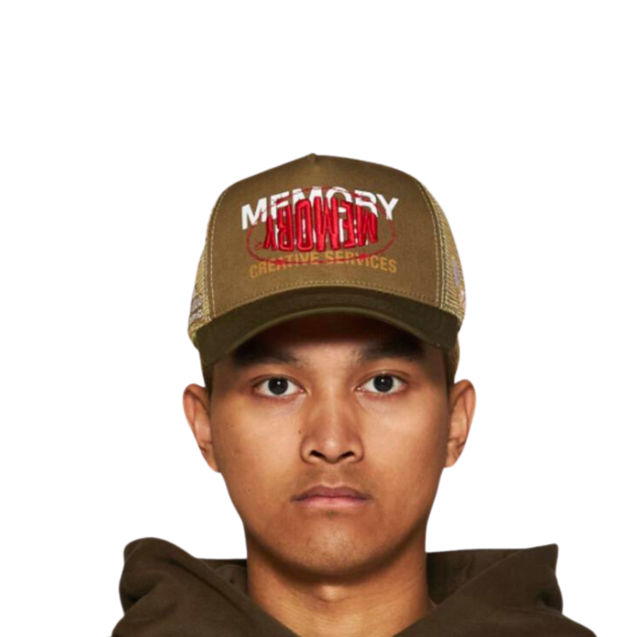 Memory Lane Overlay Trucker Cap (Olive) - Memory Lane