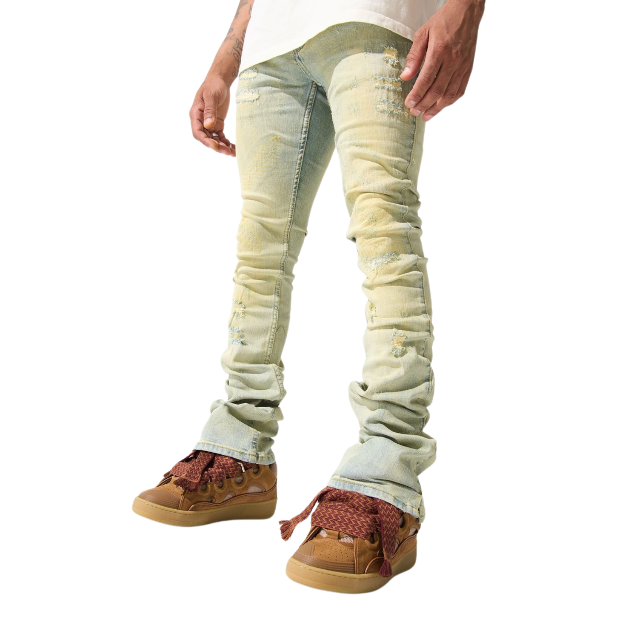 Serenede "Tierra" Stacked Jeans (Earth Blue) - Serenede