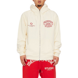 Memory Lane Studio Zip Hoodie (Off White) - Memory Lane
