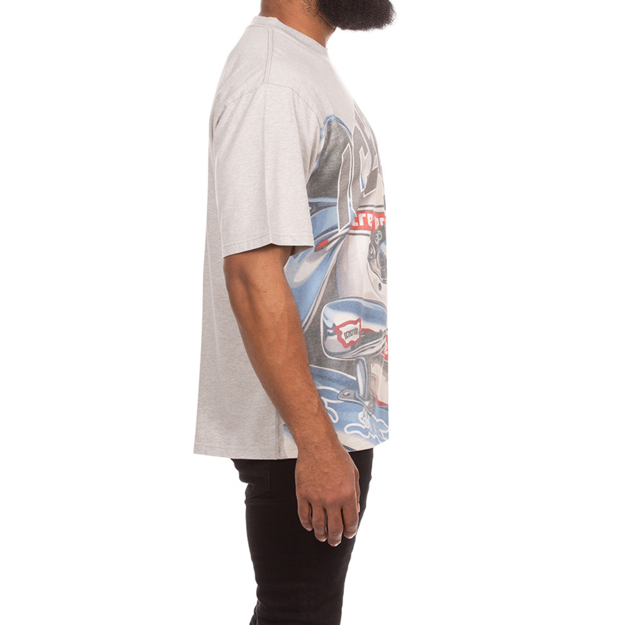 Icecream "Sponsor" SS Knit Oversized Tee (Heather Grey) - Ice Cream