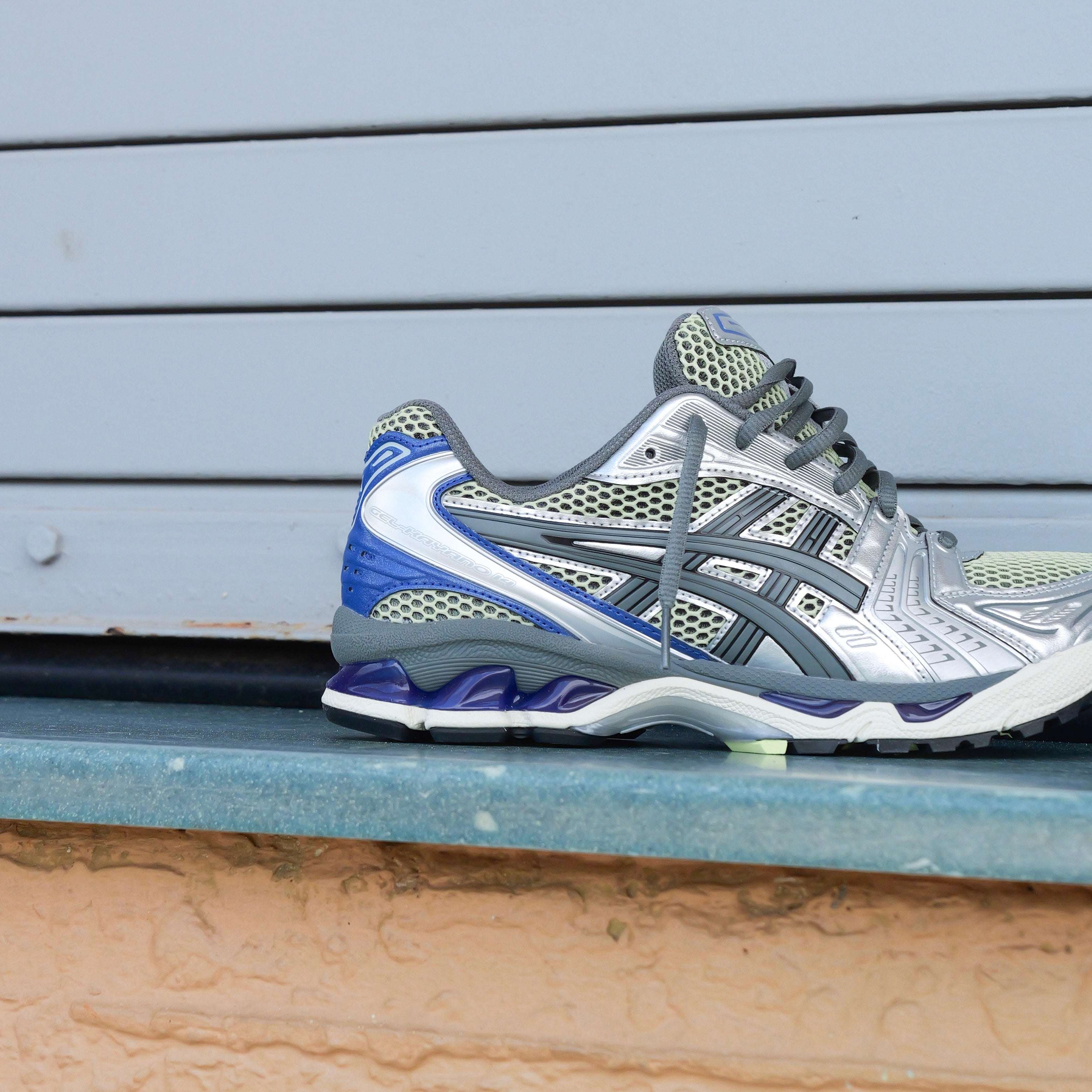 Mens Asics Gel-Kayano 14 (Soft Yellow/Asics Blue) - Asics