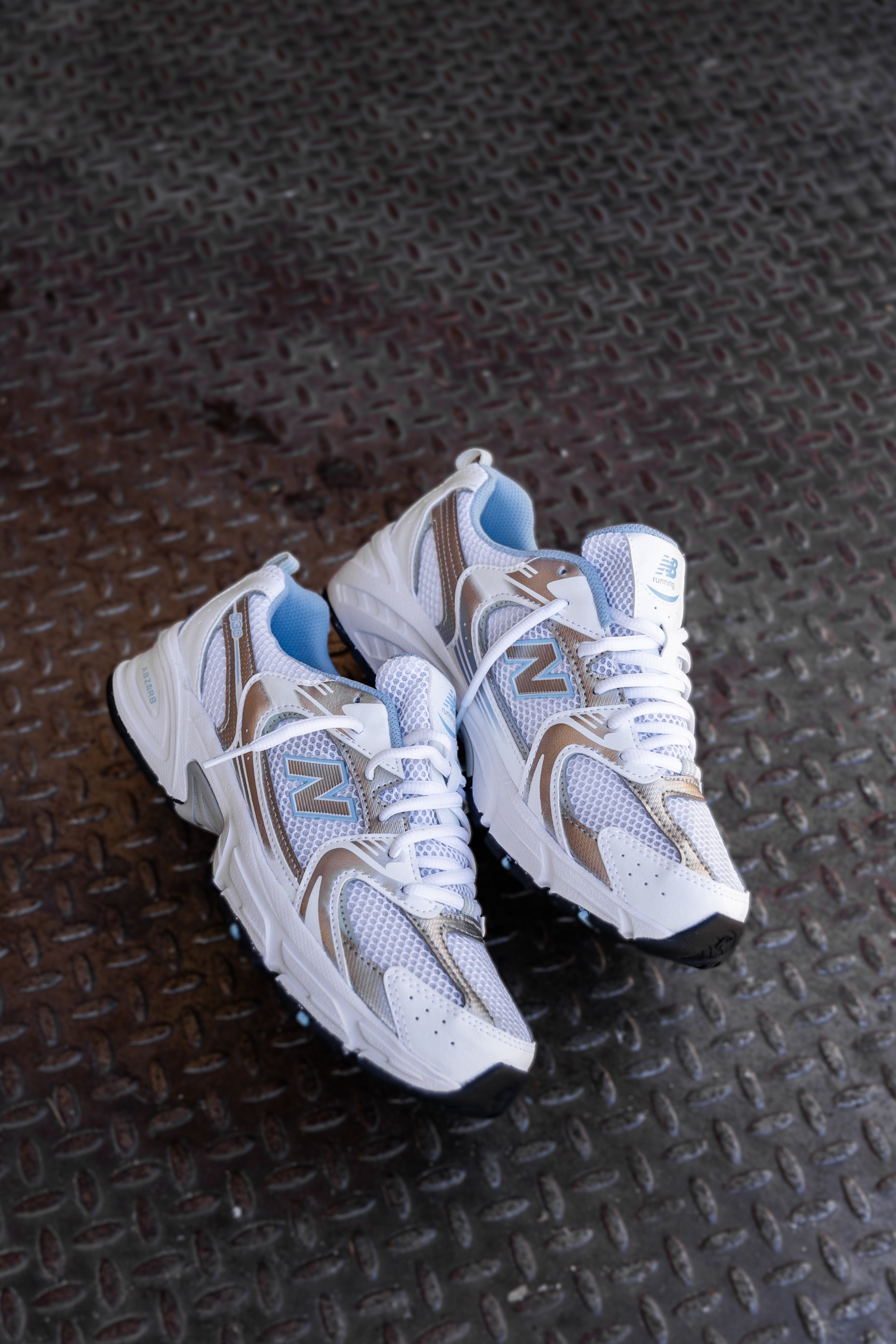 Gradeschool New Balance 530 (White/Blue) - GR530GB - New Balance
