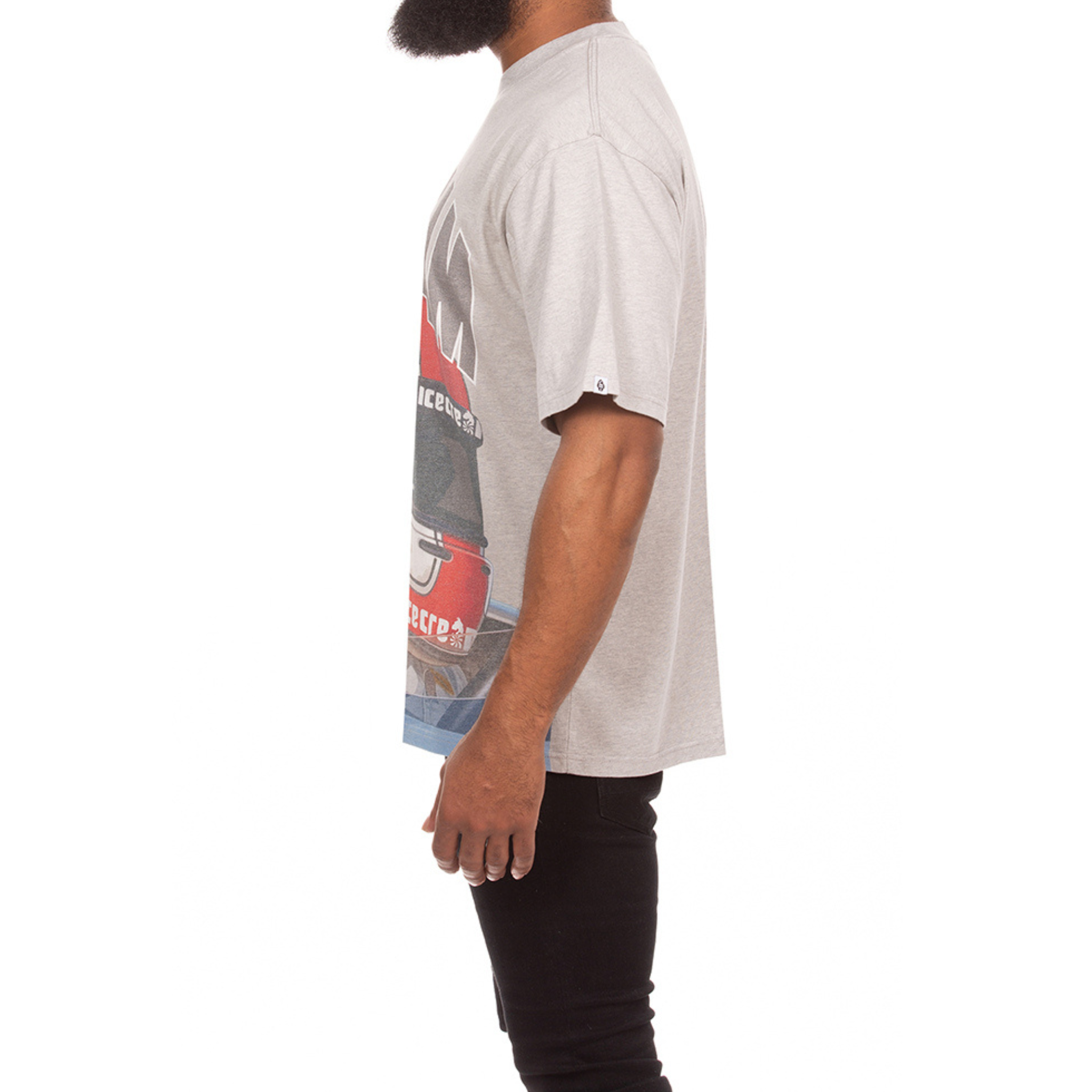 Icecream "Sponsor" SS Knit Oversized Tee (Heather Grey) - Ice Cream