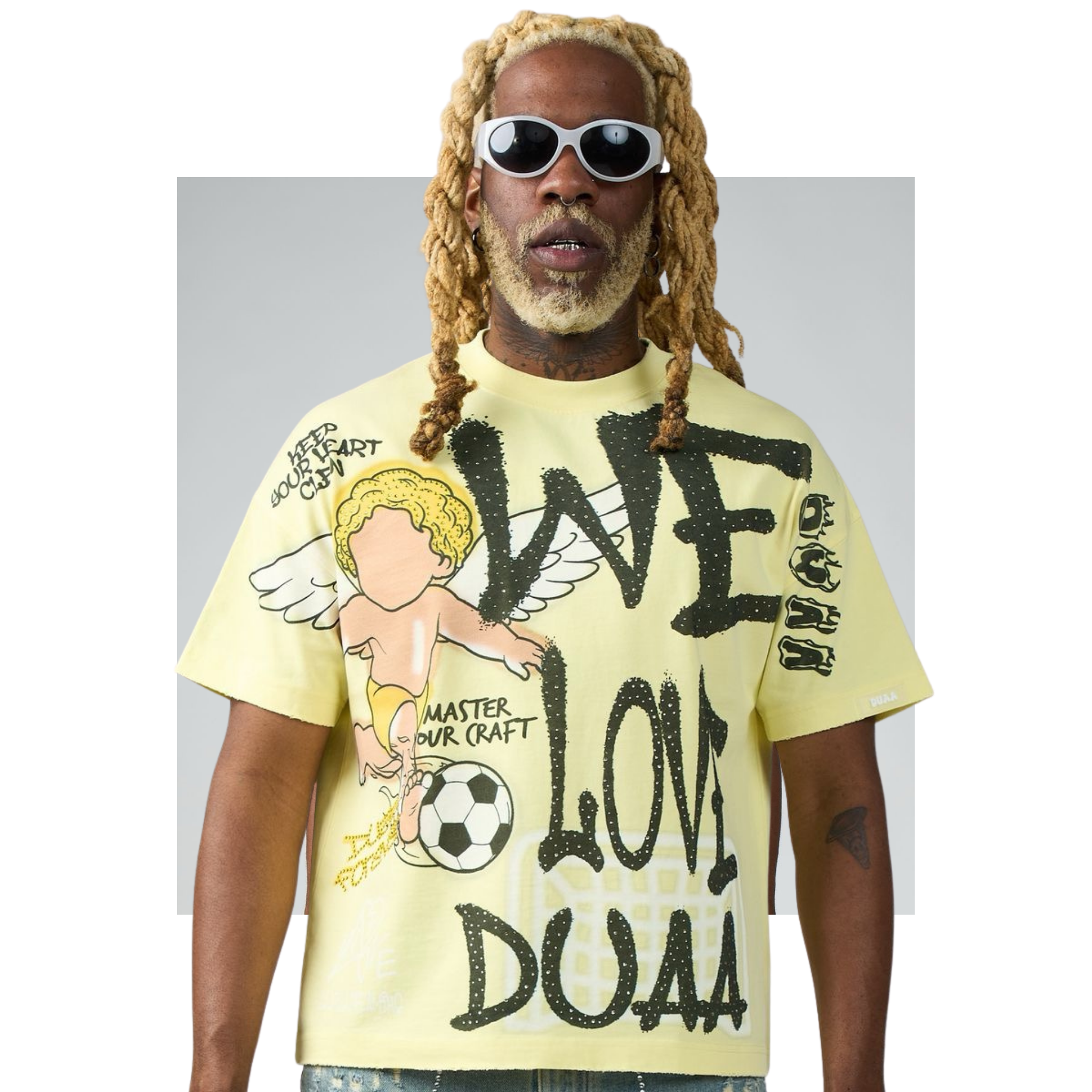DUAA "LUV" SS Tee (Yellow)