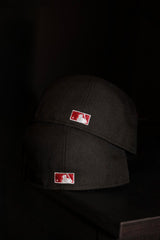 New Era Houston Astros 2000 Inaugural Season Side Patch Fitted (Black/Red) - New Era