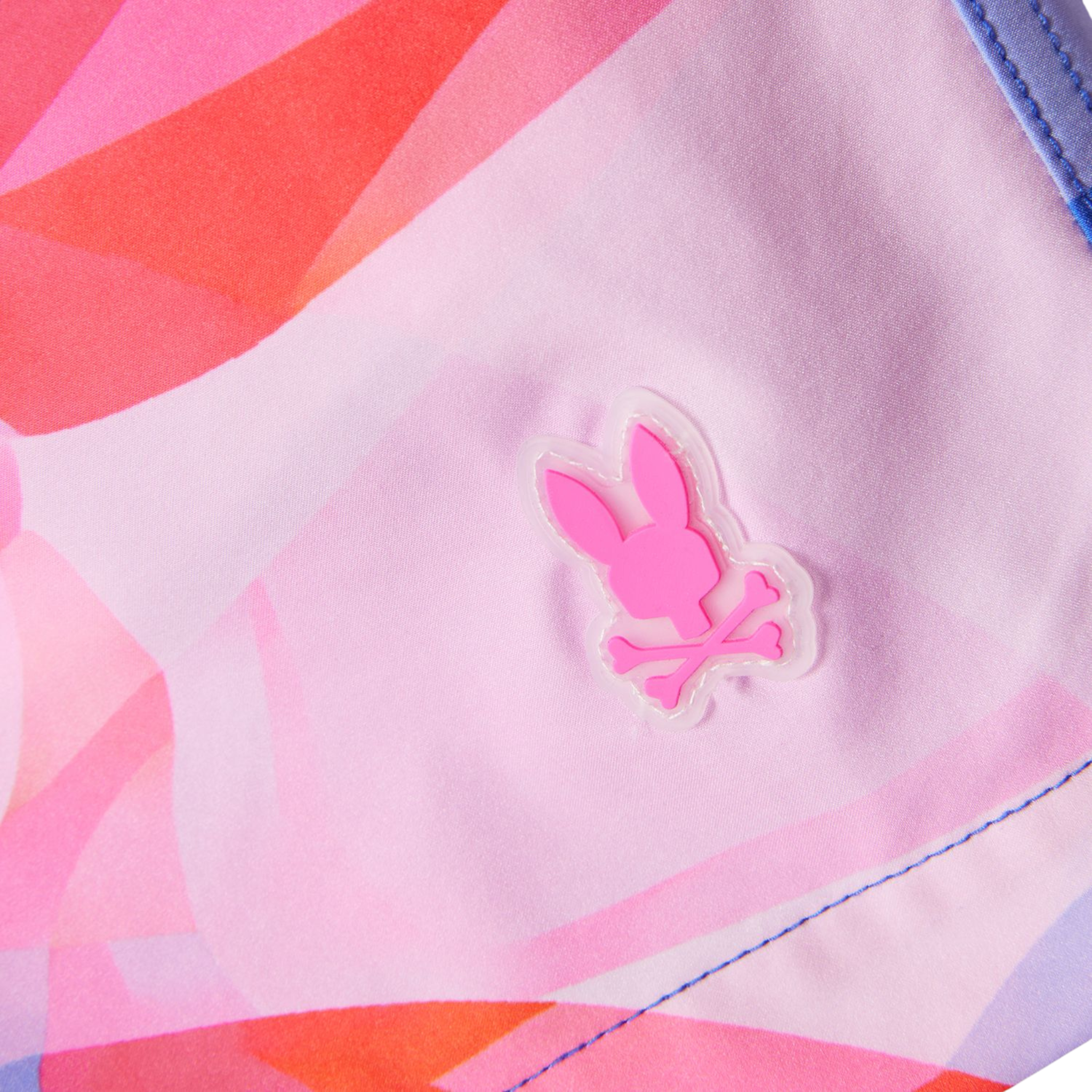 Psycho Bunny Norridge All Over Print Swim Trunk (Pink Glow) - Psycho Bunny