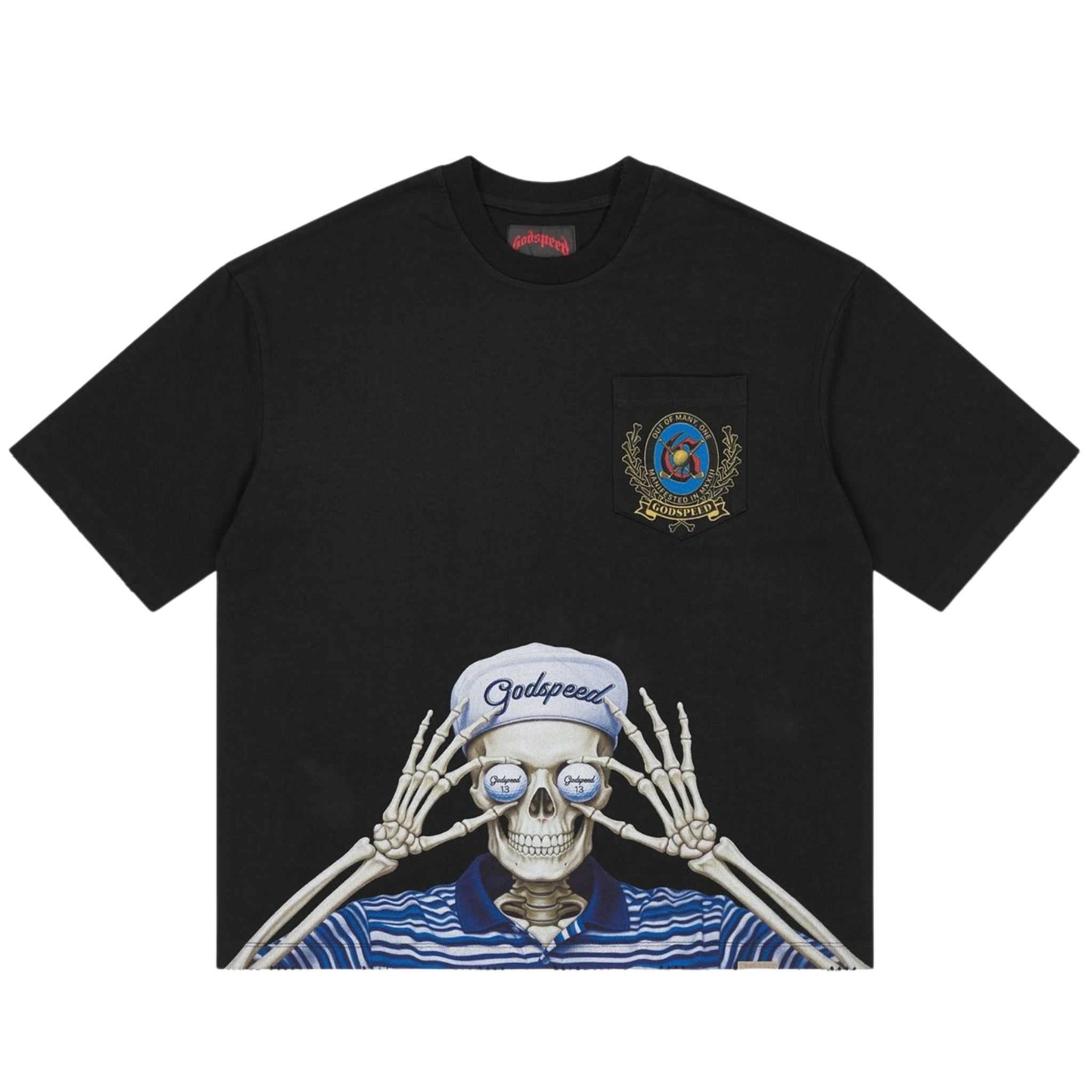 Godspeed "Golf Days" Pocket T-shirt " (Black)