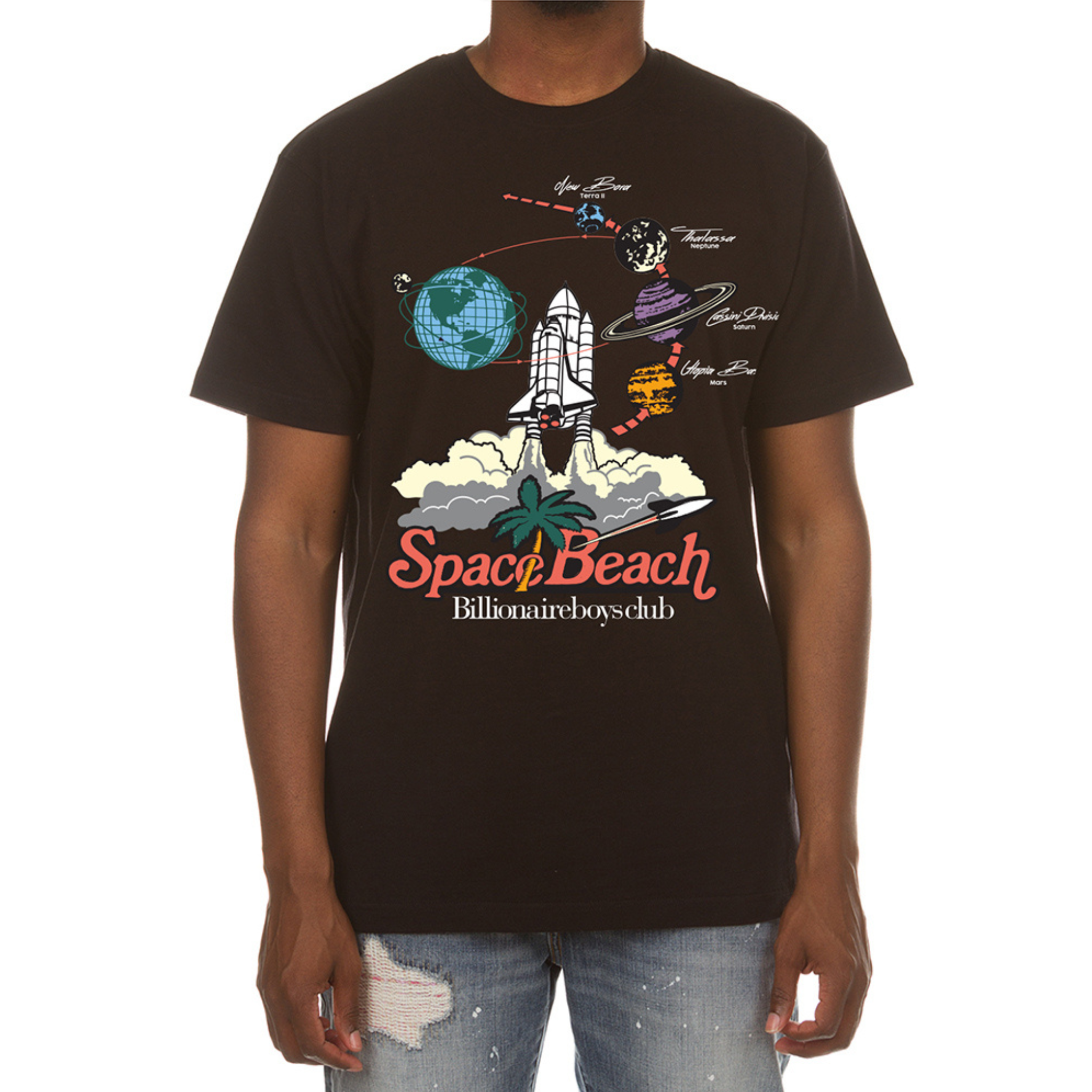 Billionaire Boys Club "Space Beach" SS Tee (Black) - Billionaire Boys Club