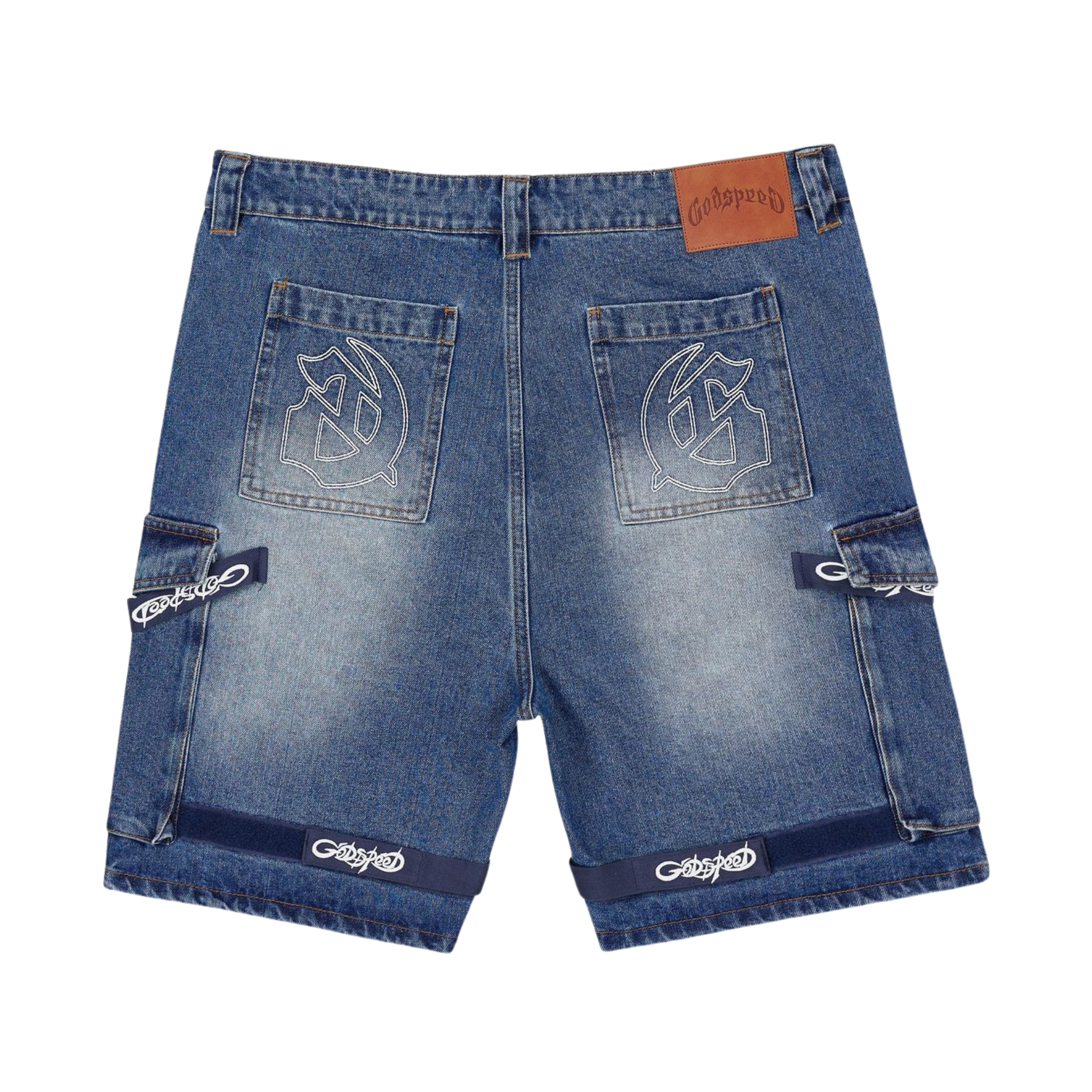 Godspeed "Utility" Denim Shorts (Blue)
