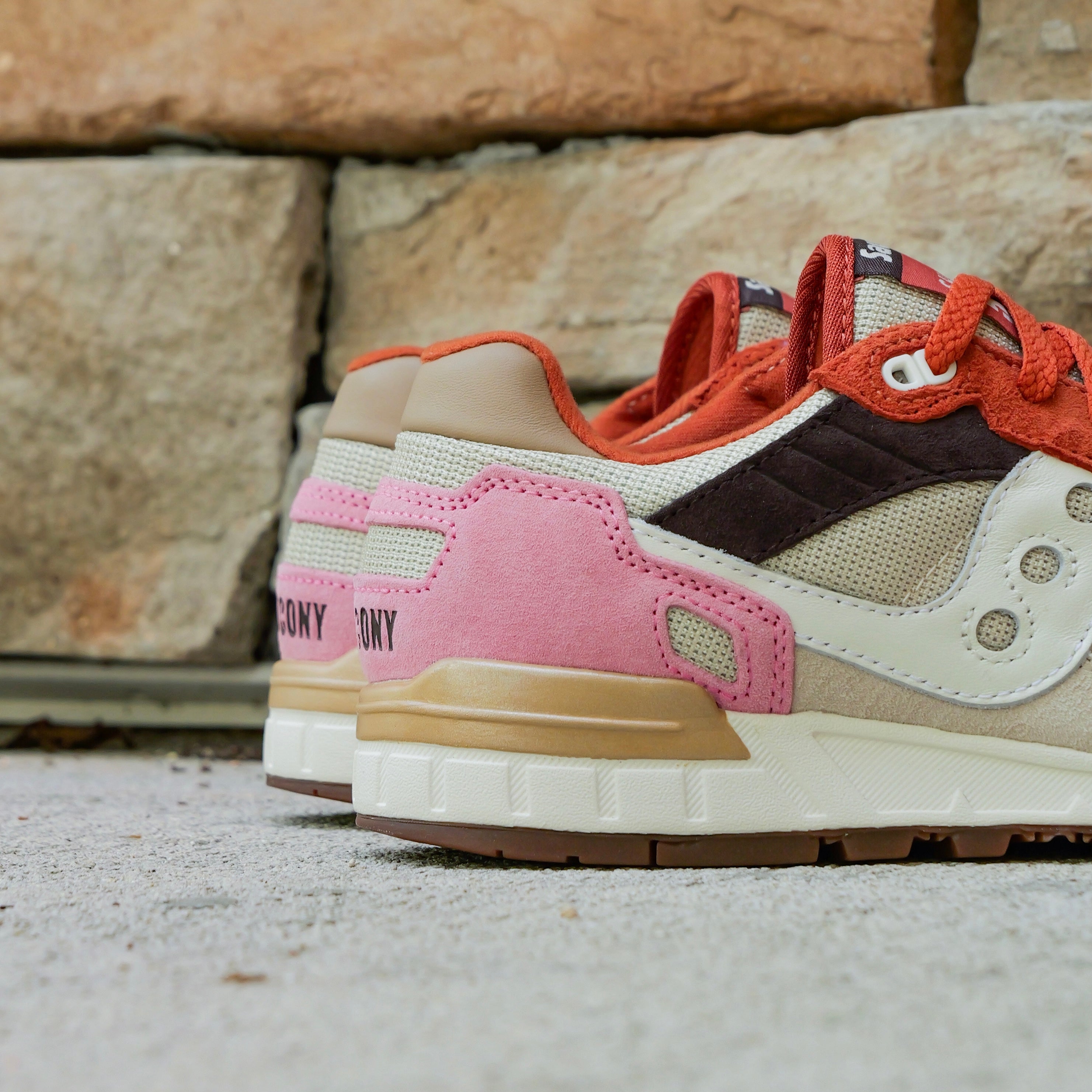Mens Saucony Shadow 5000 (Eggshell/Rust)