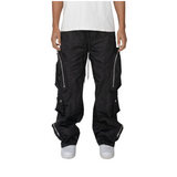 EPTM Baggy Moon Zip Cargo Pants (Black) - EPTM