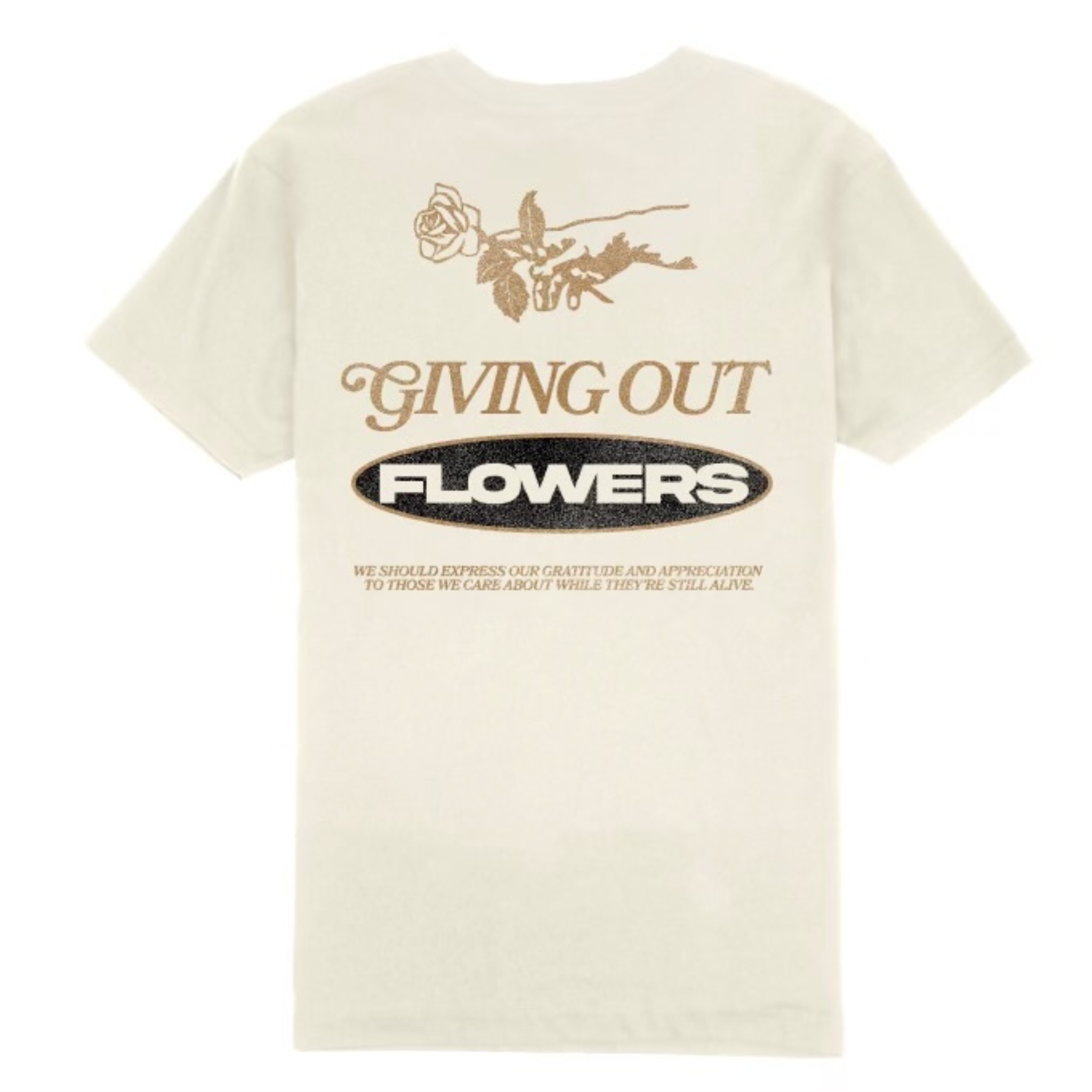 Outrank "Giving Out Flowers" Tee (Vintage White) - Outrank