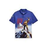 Polo Ralph Lauren Classic Fit Mesh Graphic Polo Shirt (Sapphire Star) - Polo Ralph Lauren