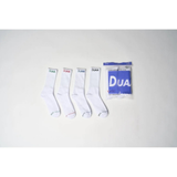 DUAA Elite Sock 4-Pack (White)