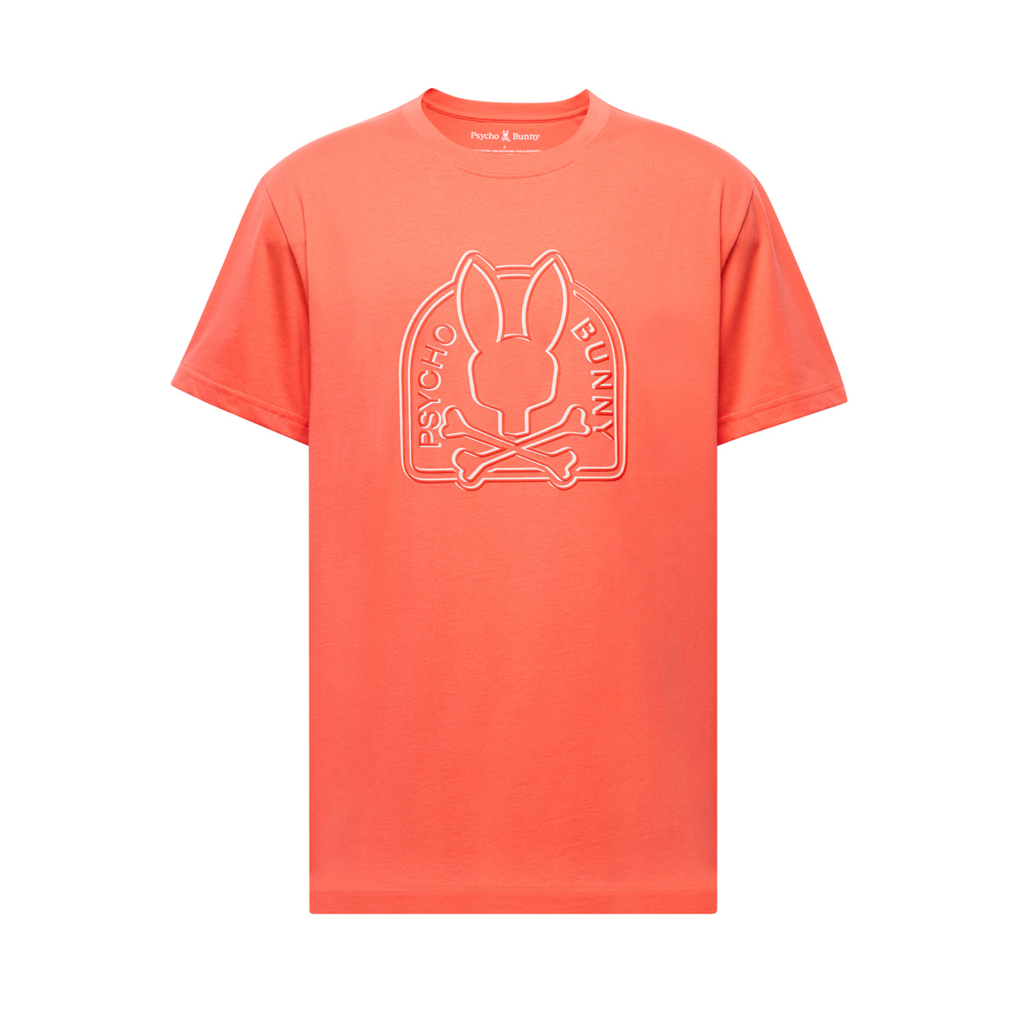 Psycho Bunny Melbourne Graphic Tee (Hot Coral) - Psycho Bunny