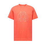 Psycho Bunny Melbourne Graphic Tee (Hot Coral) - Psycho Bunny