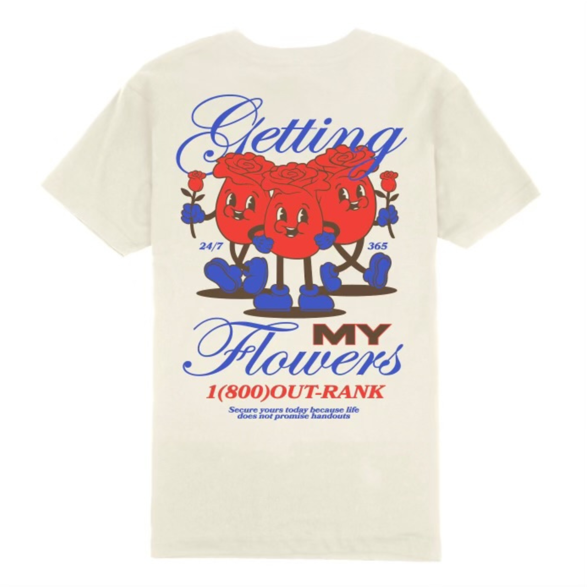 Outrank "Getting My Flowers" (Vintage White) - Outrank
