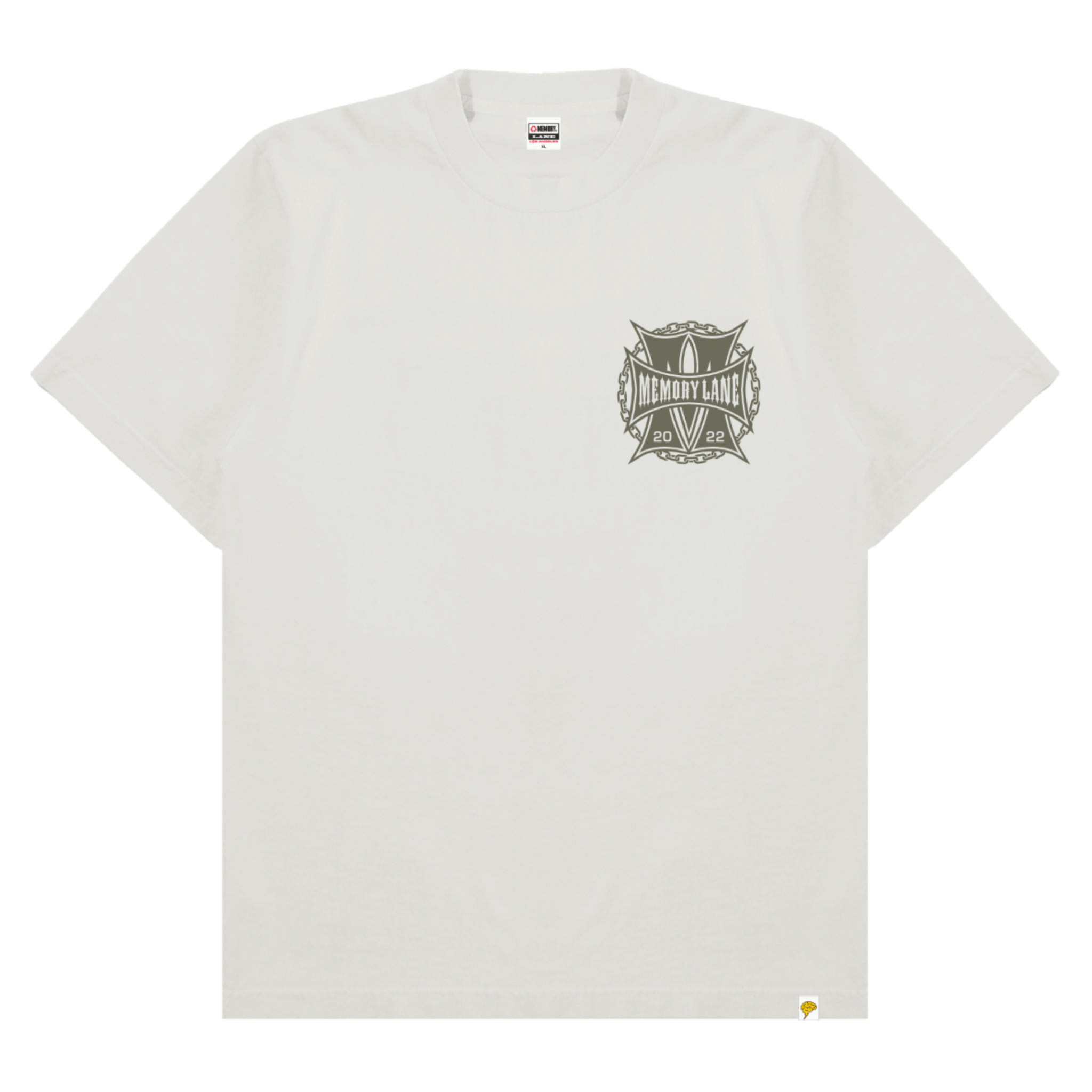Memory Lane M Patch Tee (Off White) - Memory Lane