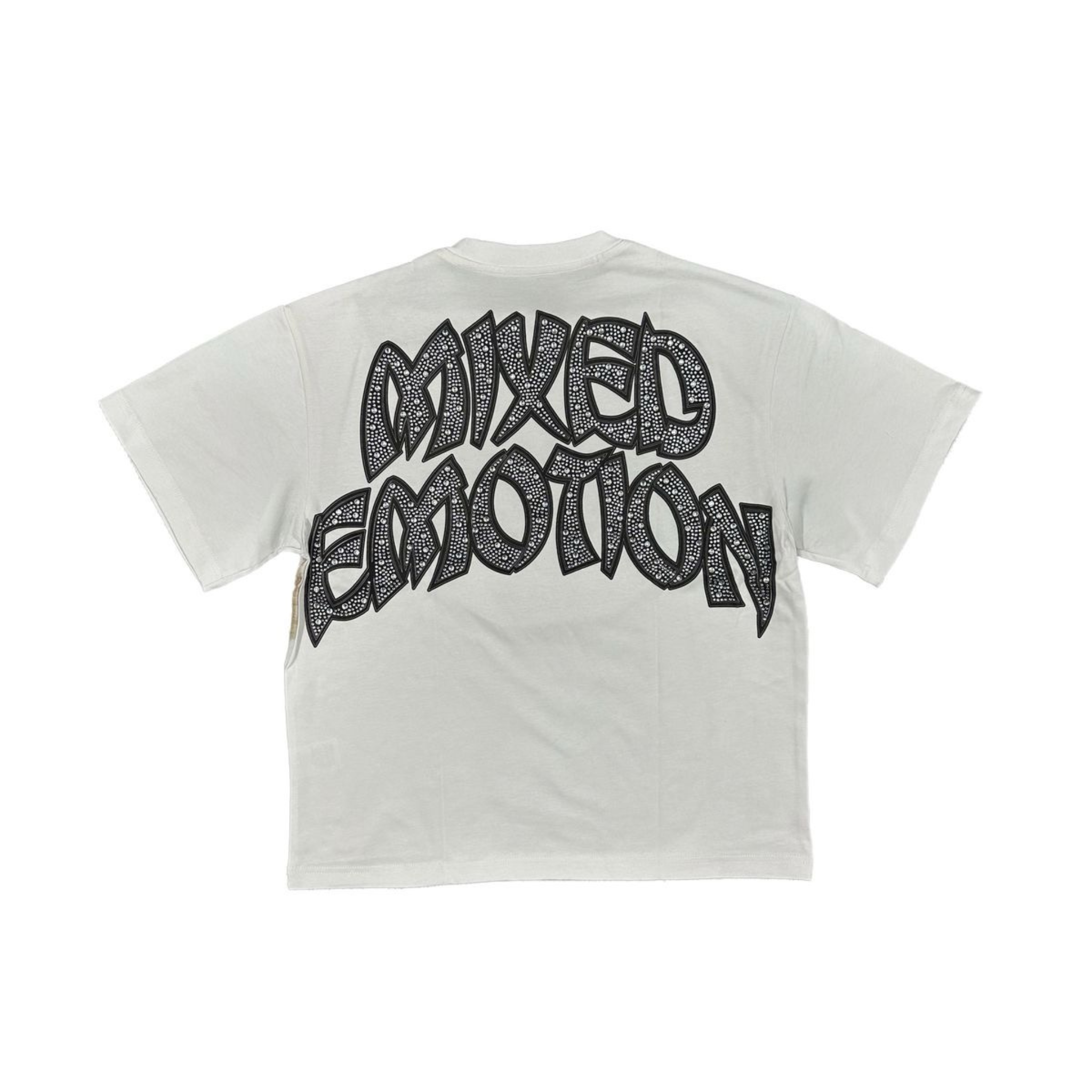 Mixed Emotion "Arch Angel" Rhinestone Tee (White)