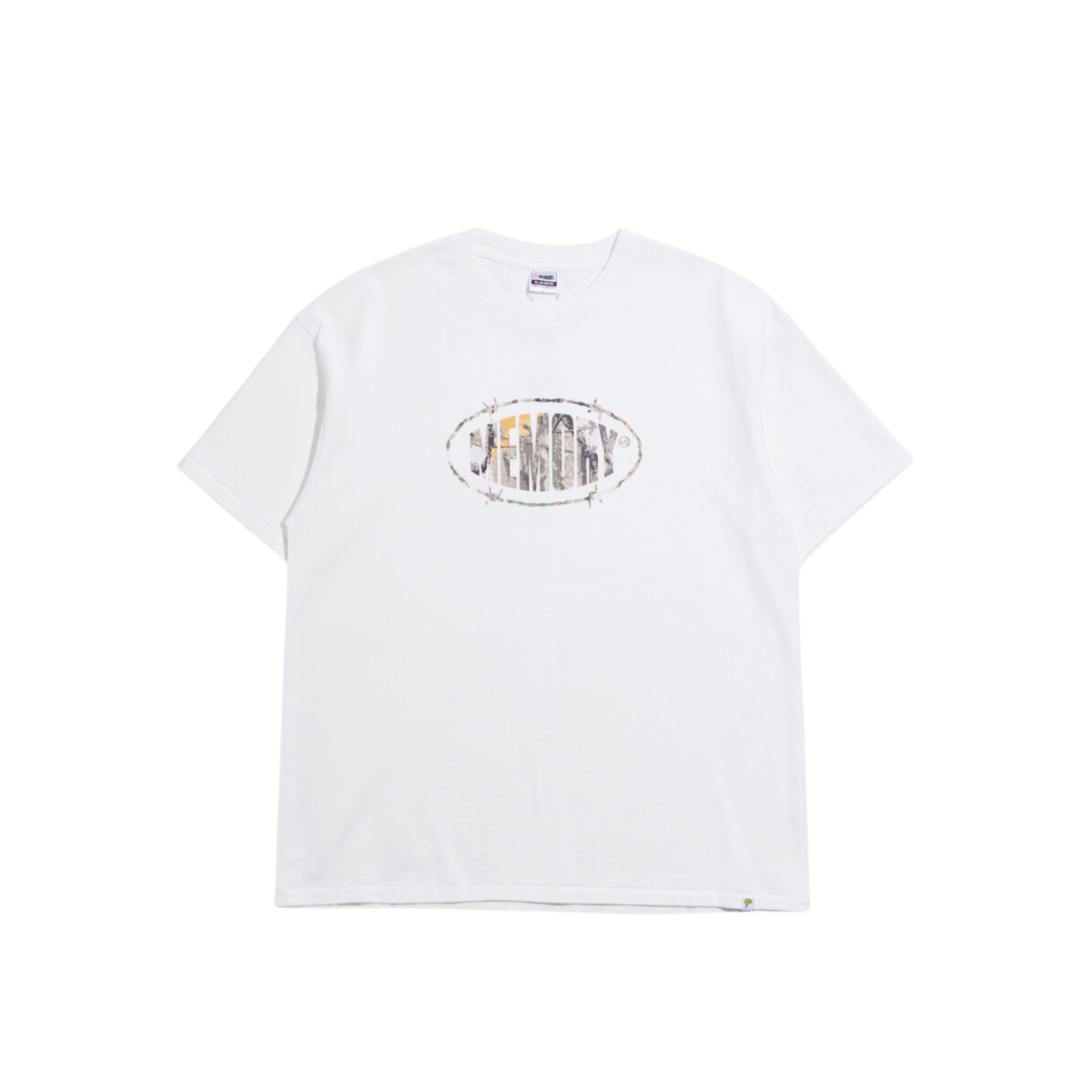 Memory Lane Camo Barbwire Tee (Off White) - Memory Lane