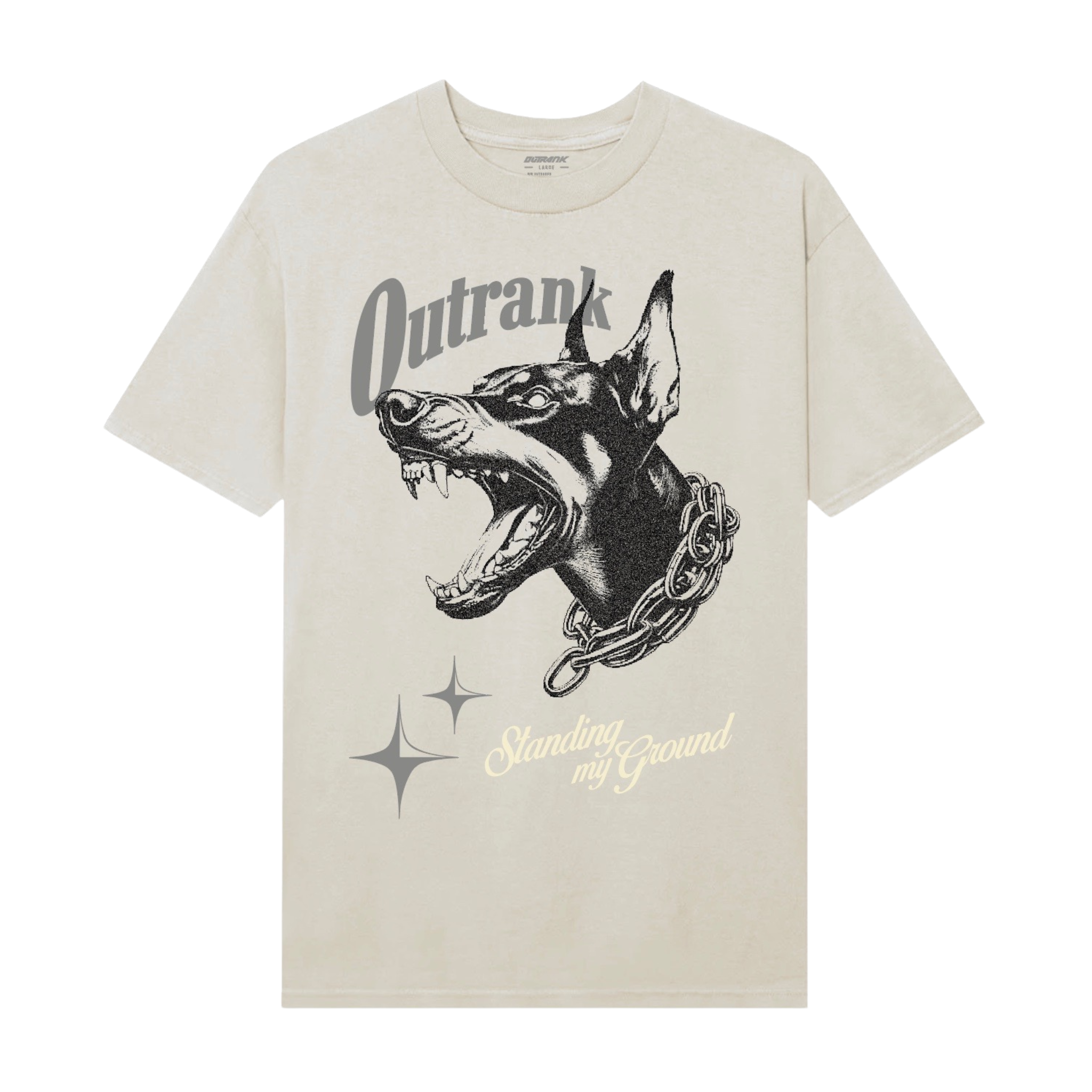 Outrank Standing My Ground Tee (Vintage White) - Outrank