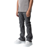 Kids Serenede "Lead" Stacked Jeans (Grey) - Serenede