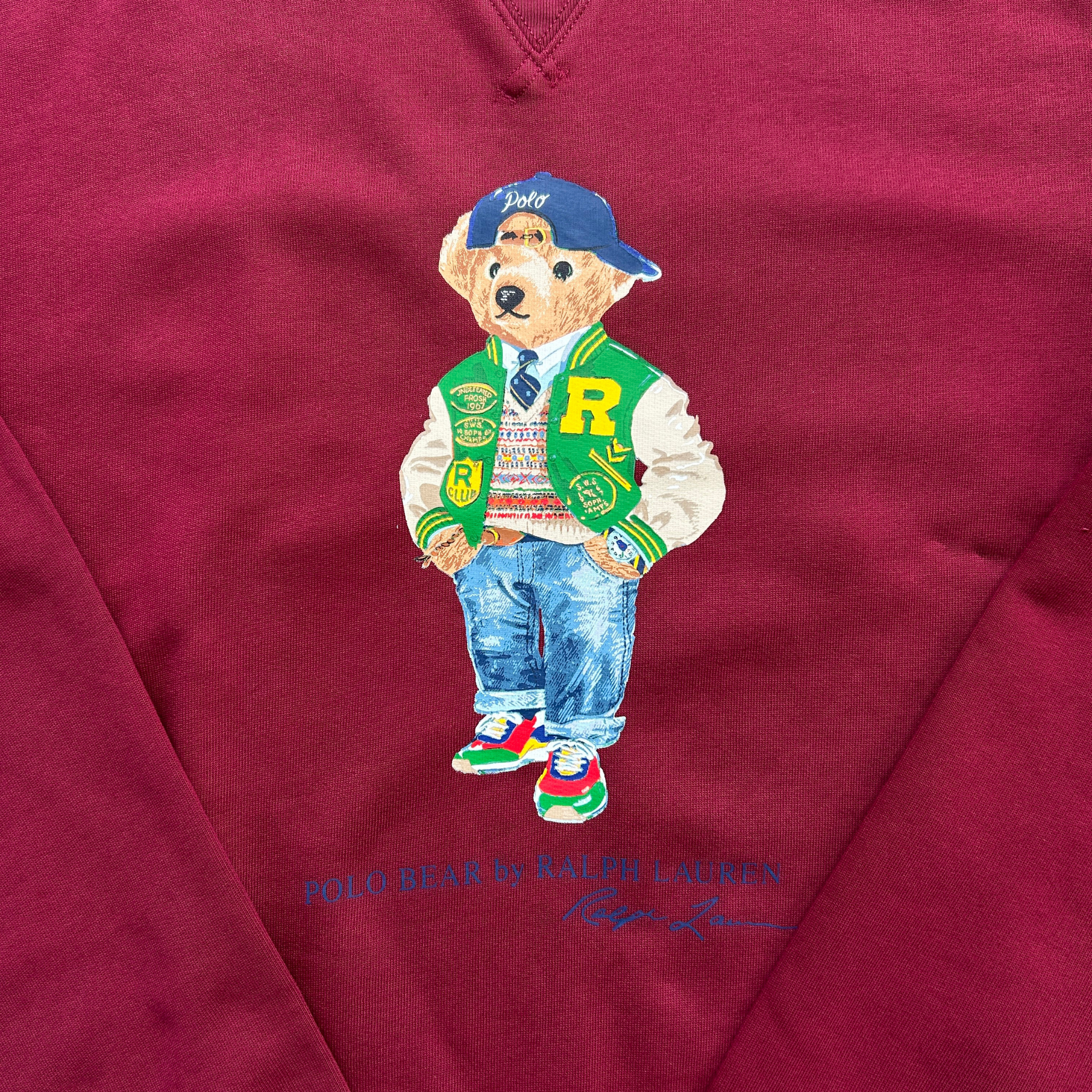 Polo Ralph Lauren Jersey Sweatshirt (Burgundy) - Polo Ralph Lauren