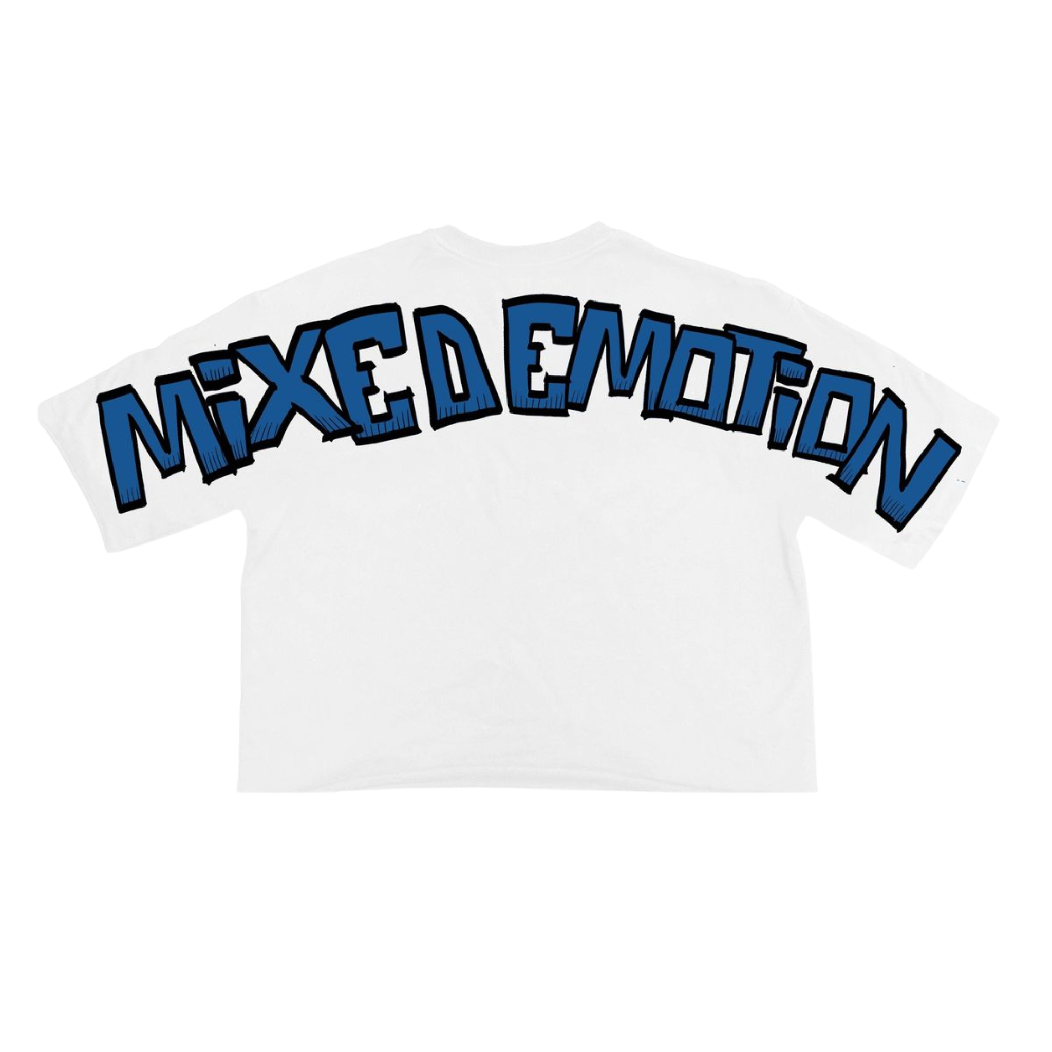 Mixed Emotion "Monster" Cropped Tee (Blue) - Mixed Emotion