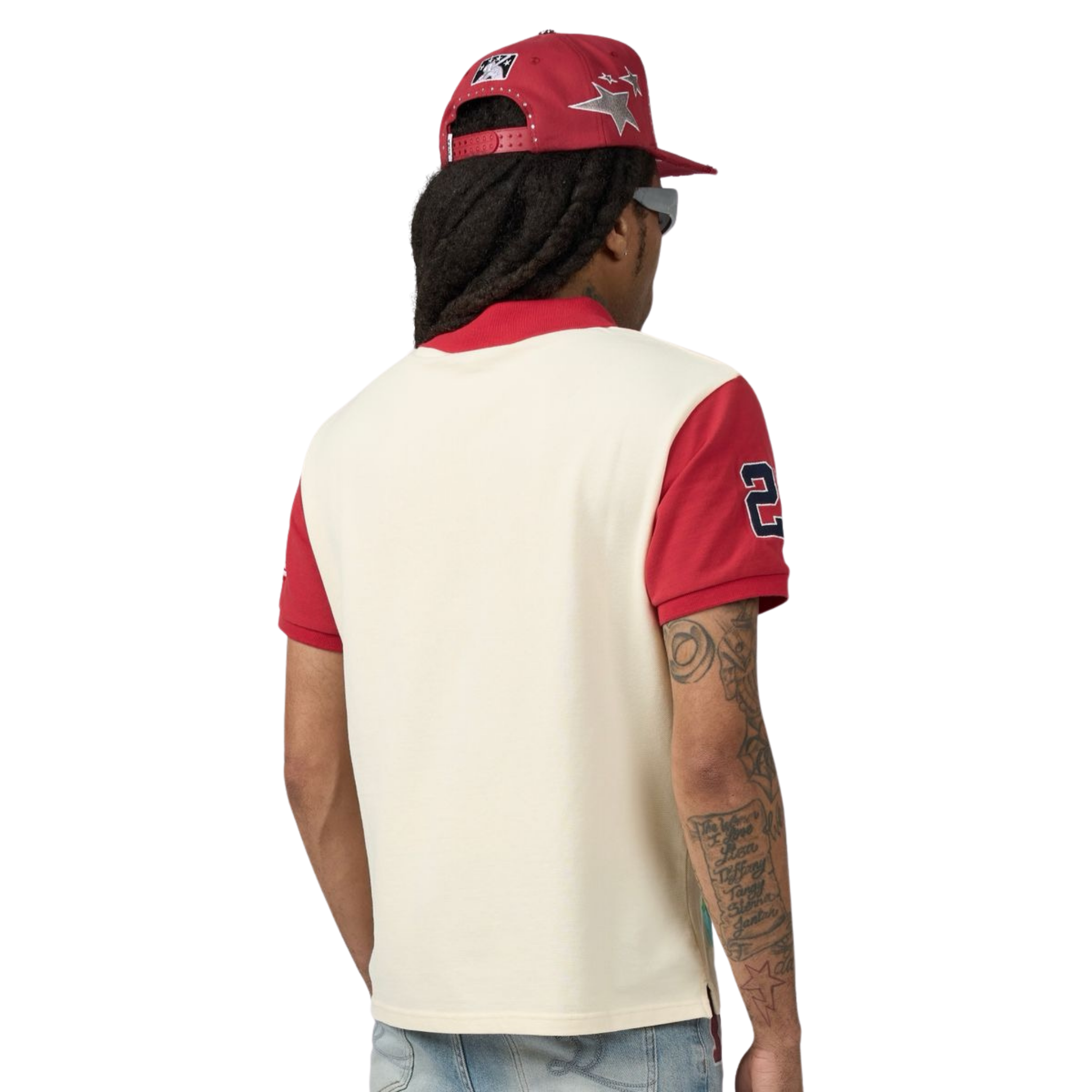 DUAA "GAMEDAY" Collar Shirt (Cream/Red)
