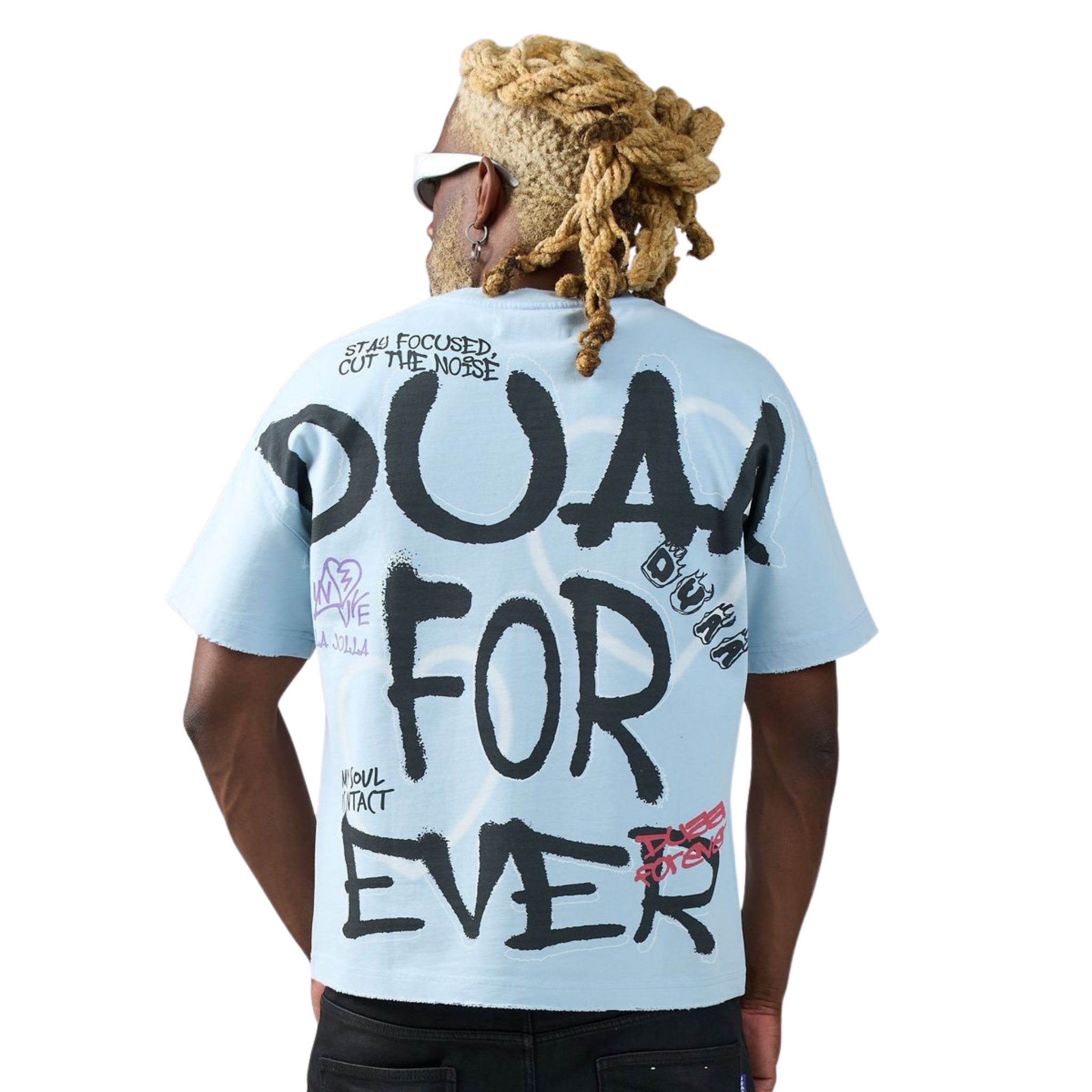 DUAA "WE LUV" SS Tee (Blue)
