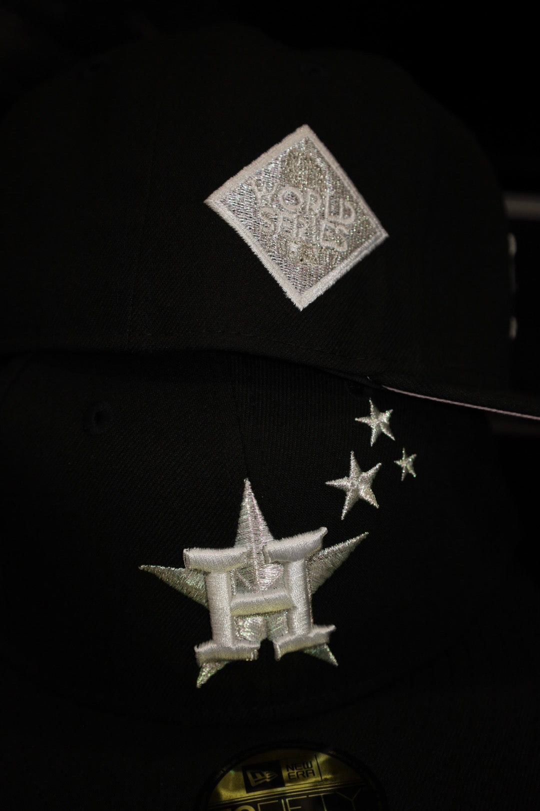 New Era Houston Astros 2017 World Series Side Patch Fitted (Black) - New Era