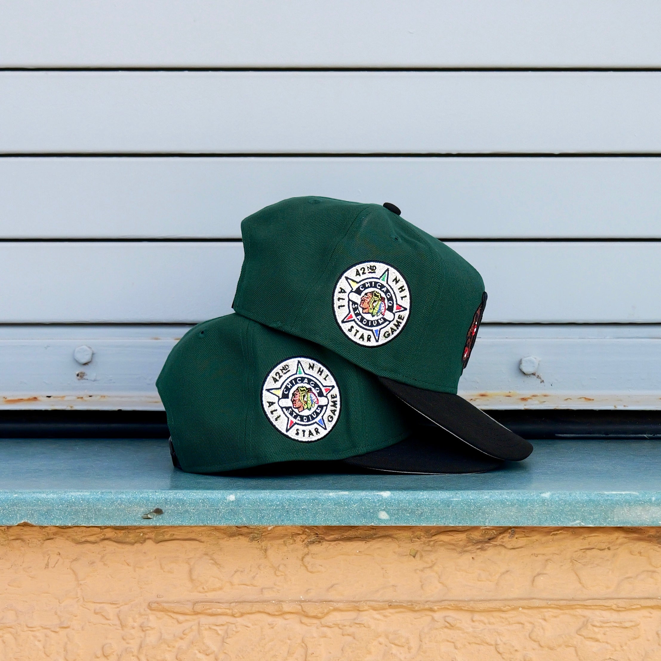 New Era Chicago Blackhawks 42nd All Star 9FIFTY A-Frame Snapback-(Green/Black) - New Era