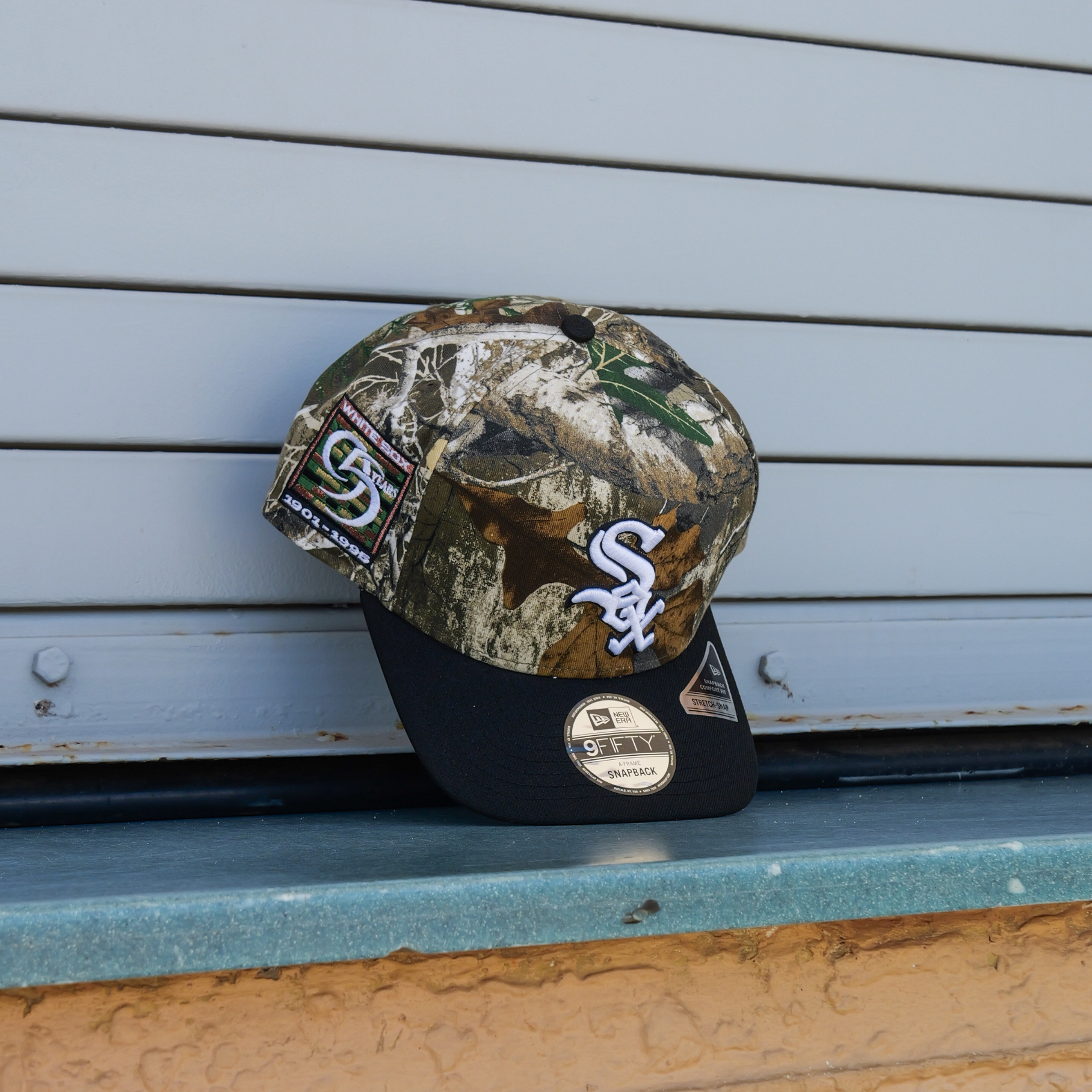 New Era Chicago White Sox 95th Anniversary 9FIFTY A-Frame Snapback-(Camo/Black) - New Era
