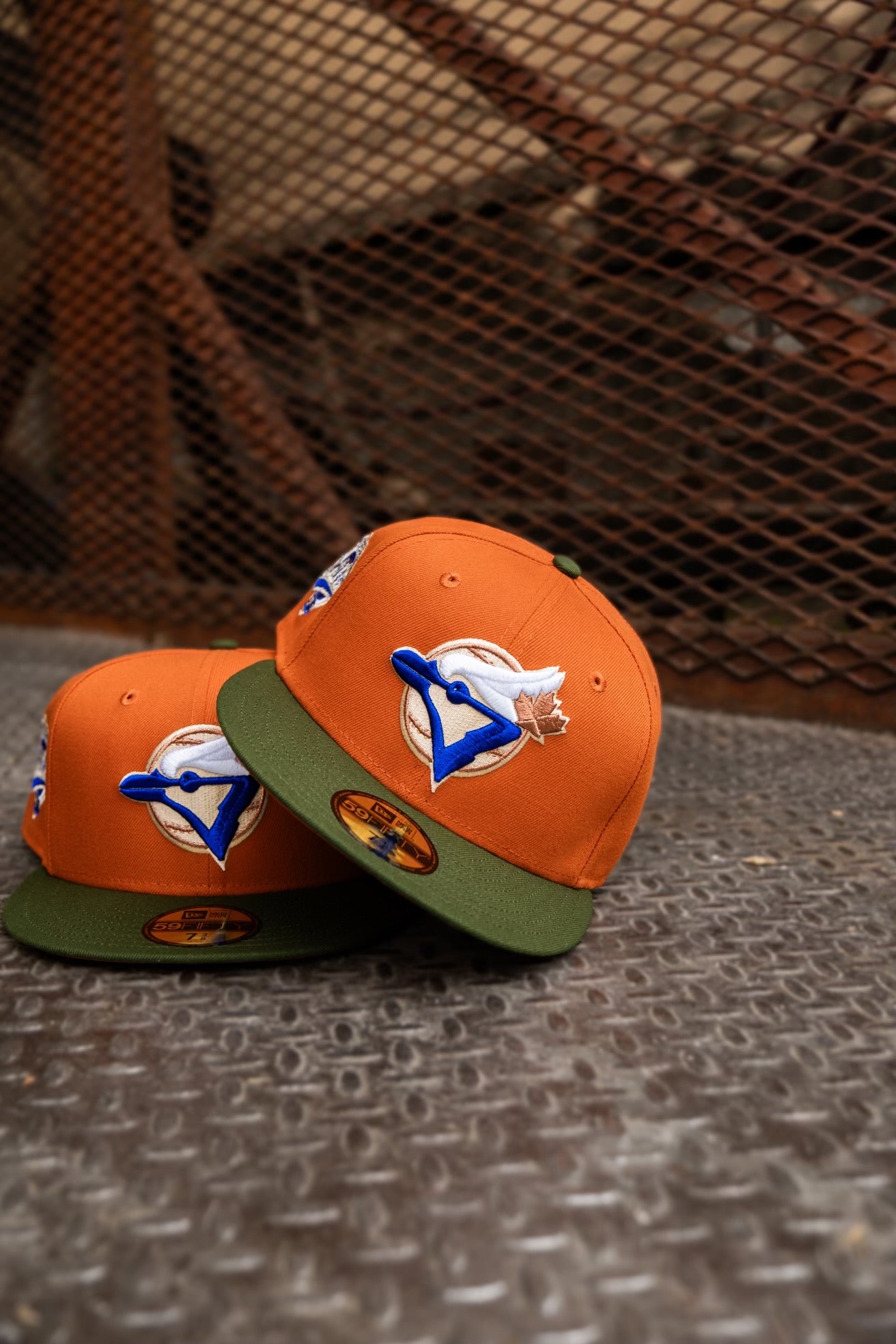 New Era Toronto Blue Jays 1992 World Series Orange UV (Orange/Olive) 59Fifty Fitted - New Era