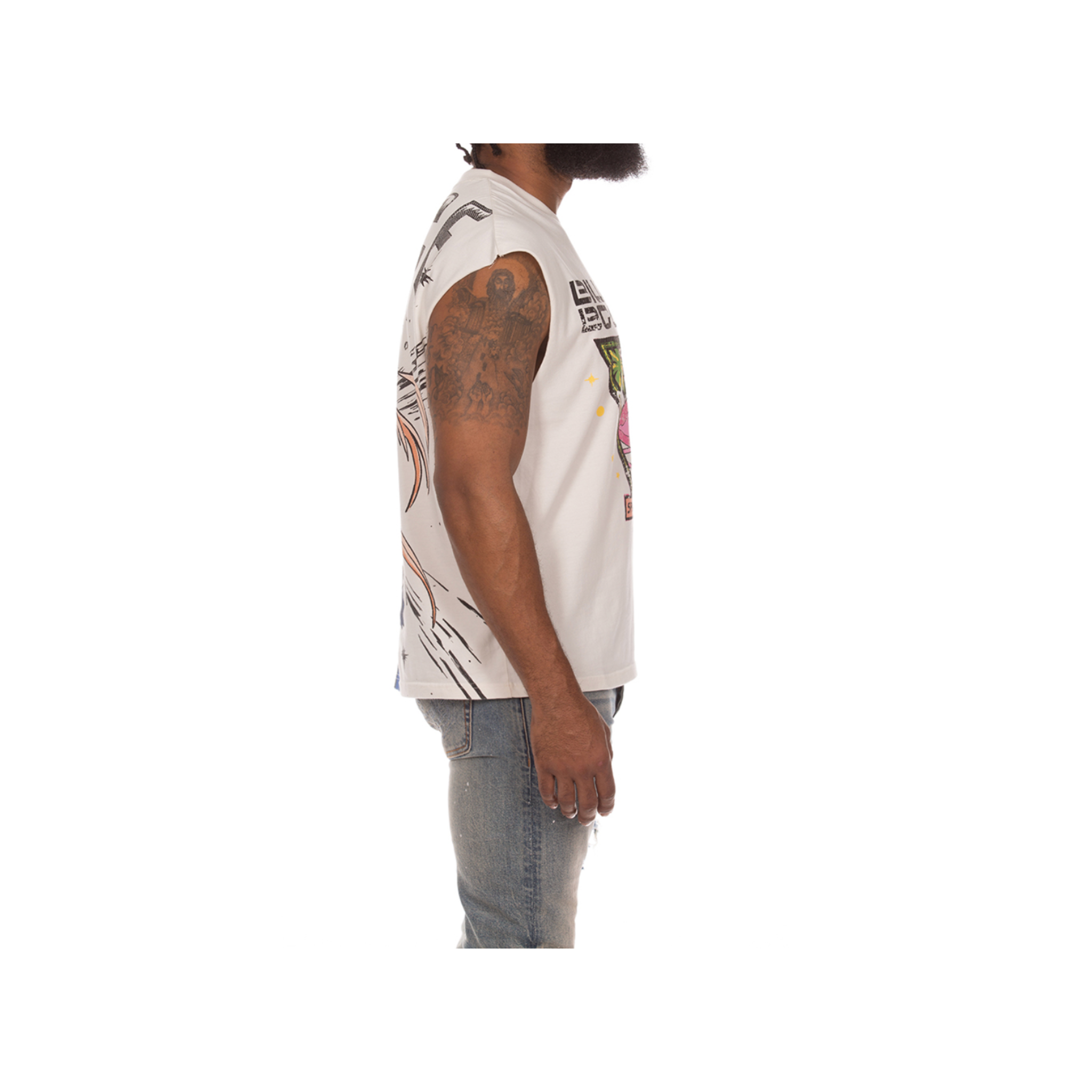 Billionaire Boys Club Space Sleeveless Knit (White)