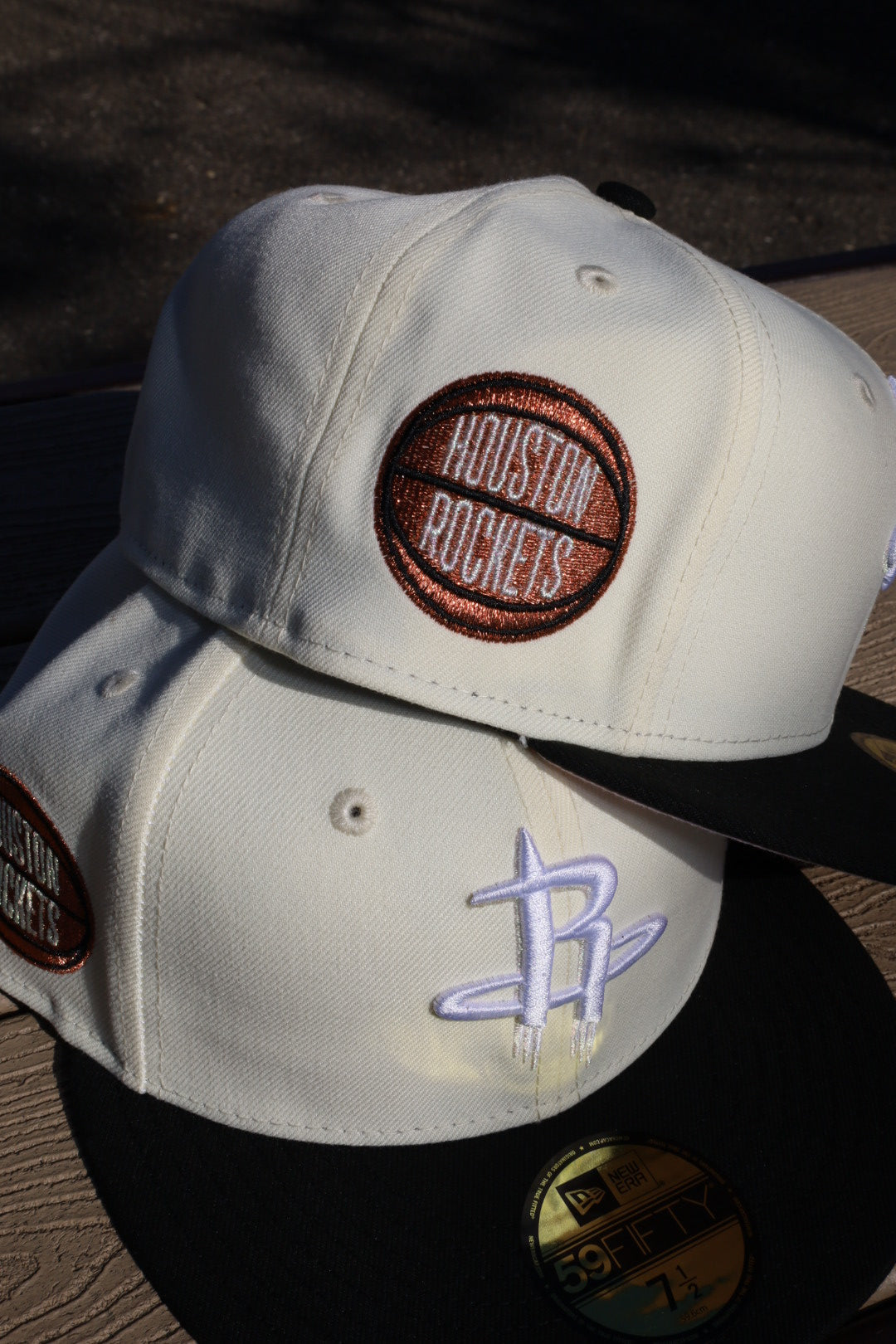 New Era Houston Rockets Pink UV 59Fifty Fitted (Chrome/Black) - ST New Era