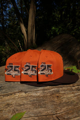 New Era Houston Texans 25th Season Side Patch Grey UV 59Fifty Fitted (Rust/Burnt Wood)