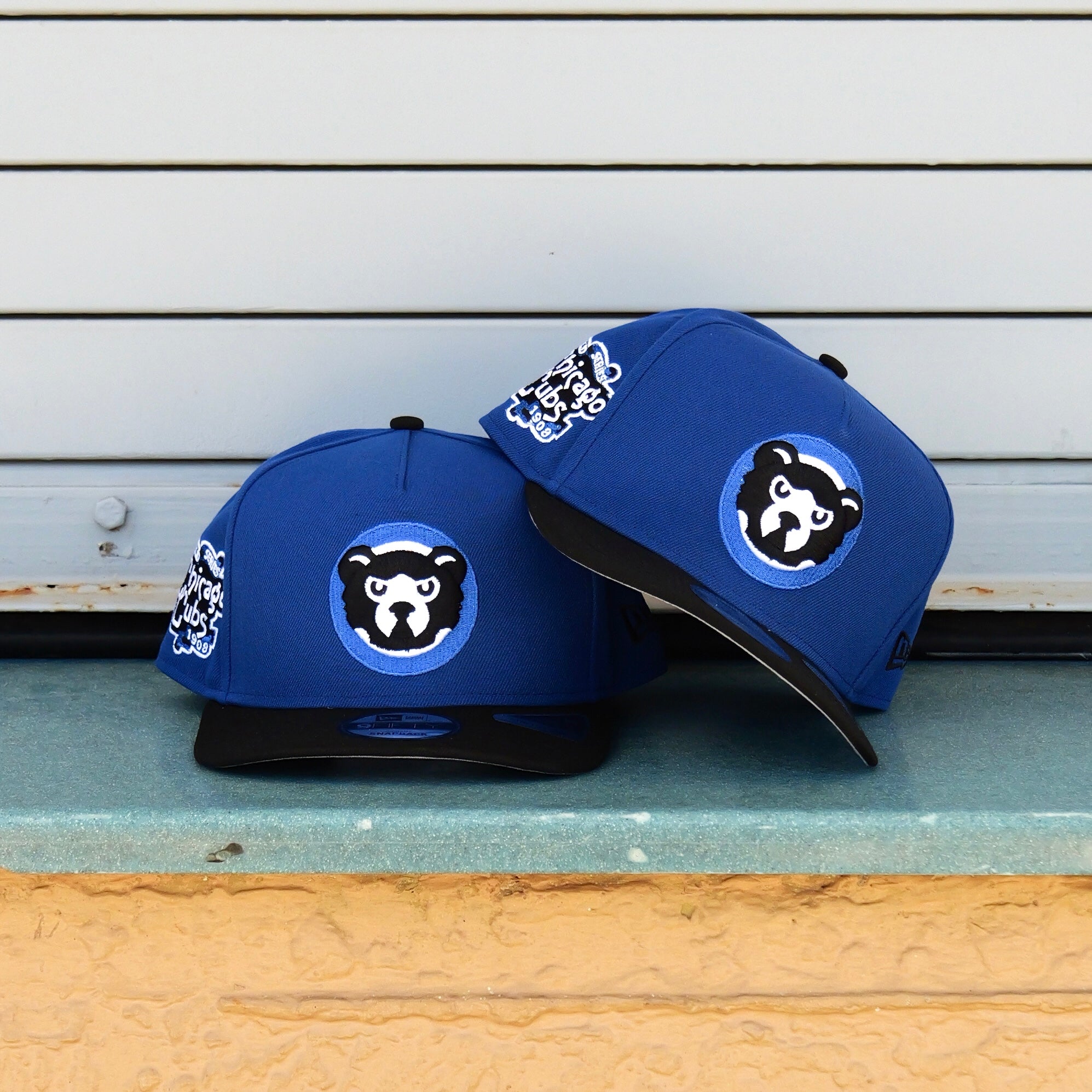 New Era Chicago Cubs 1908 World Series 9FIFTY A-Frame Snapback-(Royal/Black)