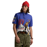 Polo Ralph Lauren Classic Fit Mesh Graphic Polo Shirt (Sapphire Star) - Polo Ralph Lauren