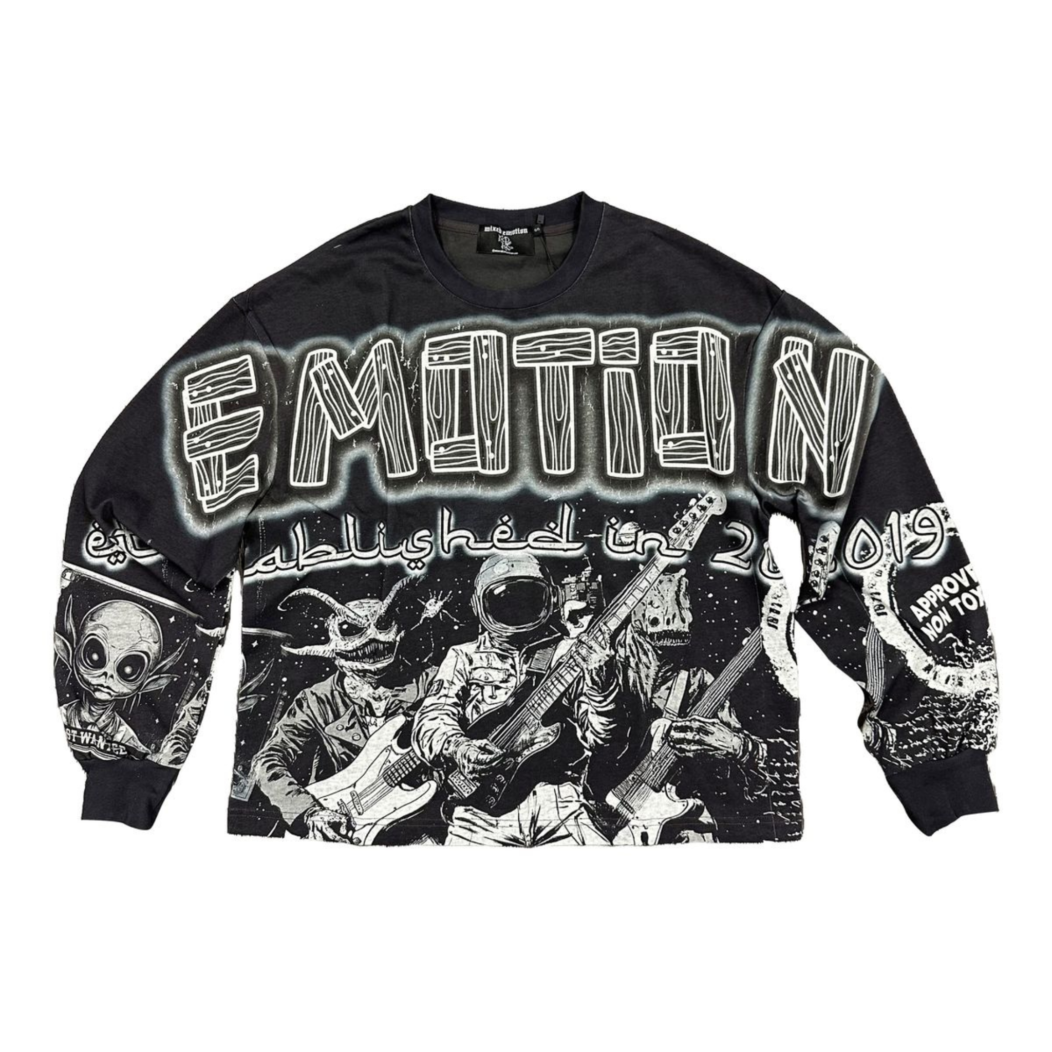 Mixed Emotion "Astro" LS Tee (Black) - Mixed Emotion