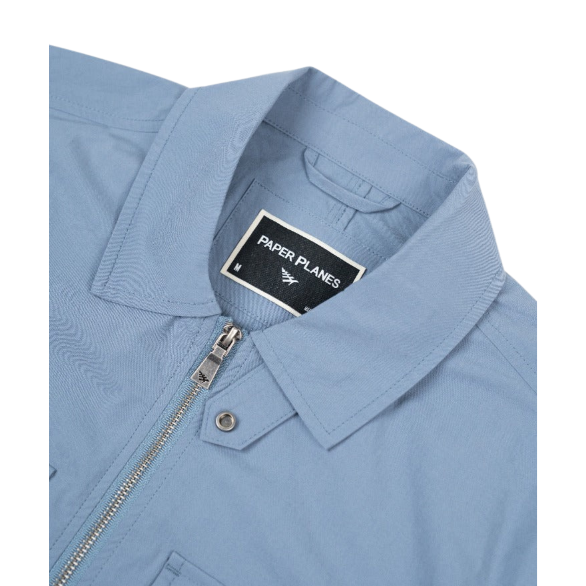 Paper Planes Logo Utility Jacket (Steel Blue) - Paper Plane